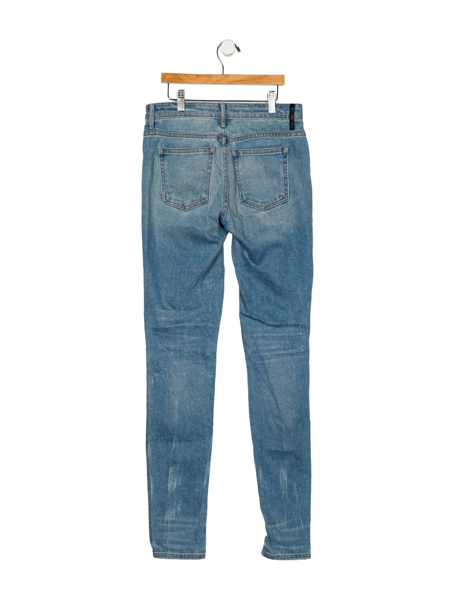 Denim x Alexander Wang Mid-Rise Skinny Leg Jeans