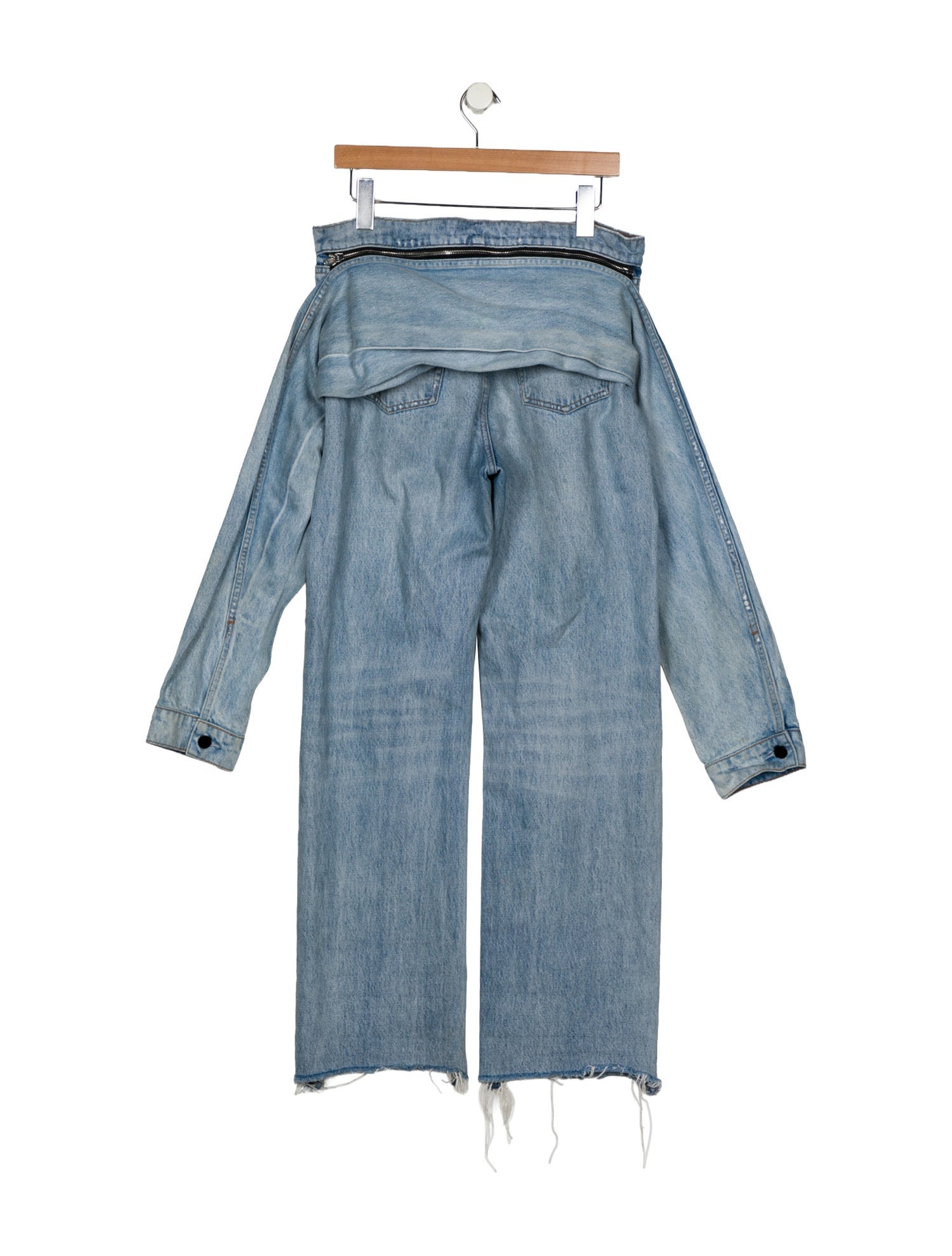 Denim x Alexander Wang High-Rise Wide Leg Jeans