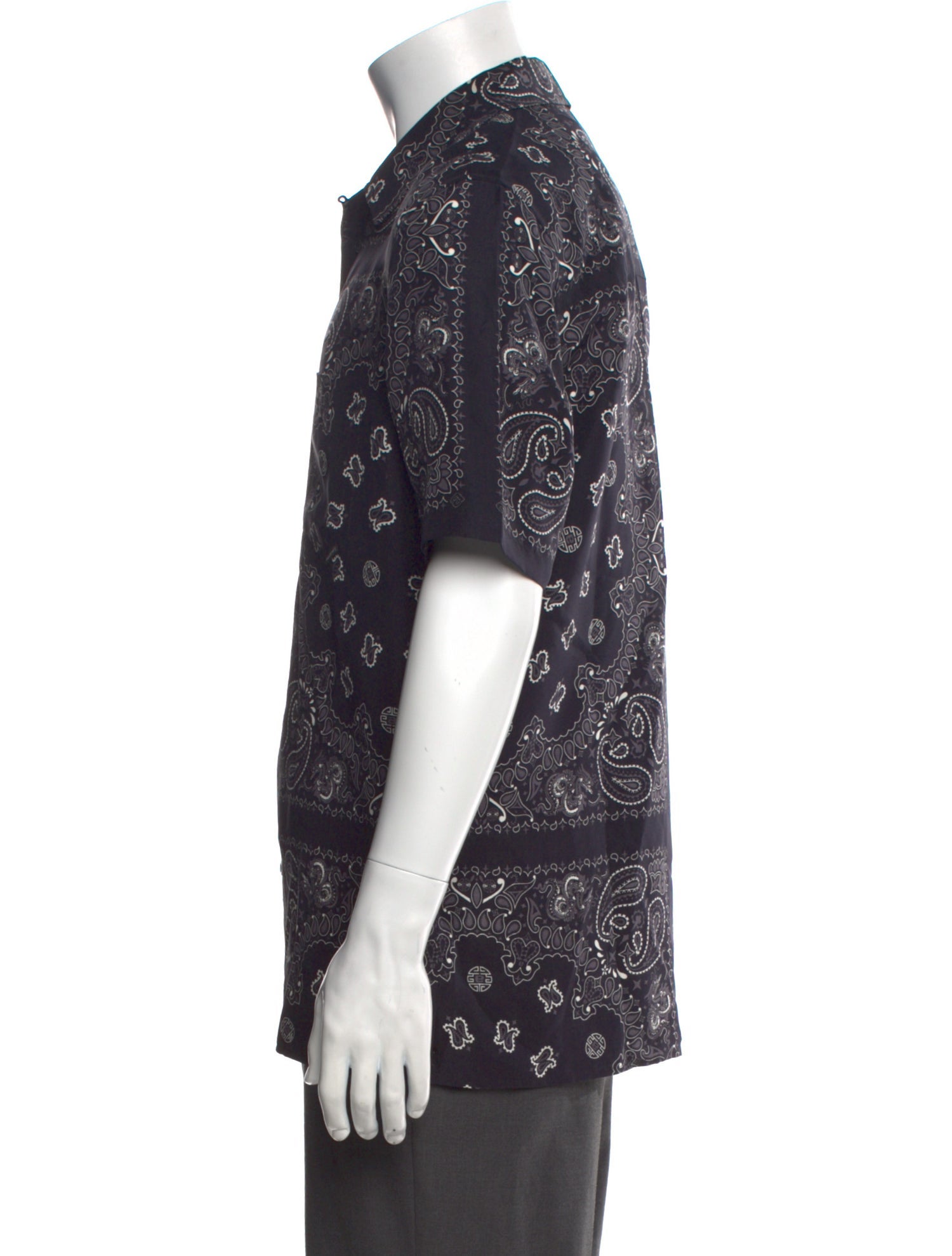 Alexander Wang Silk Paisley Print Shirt