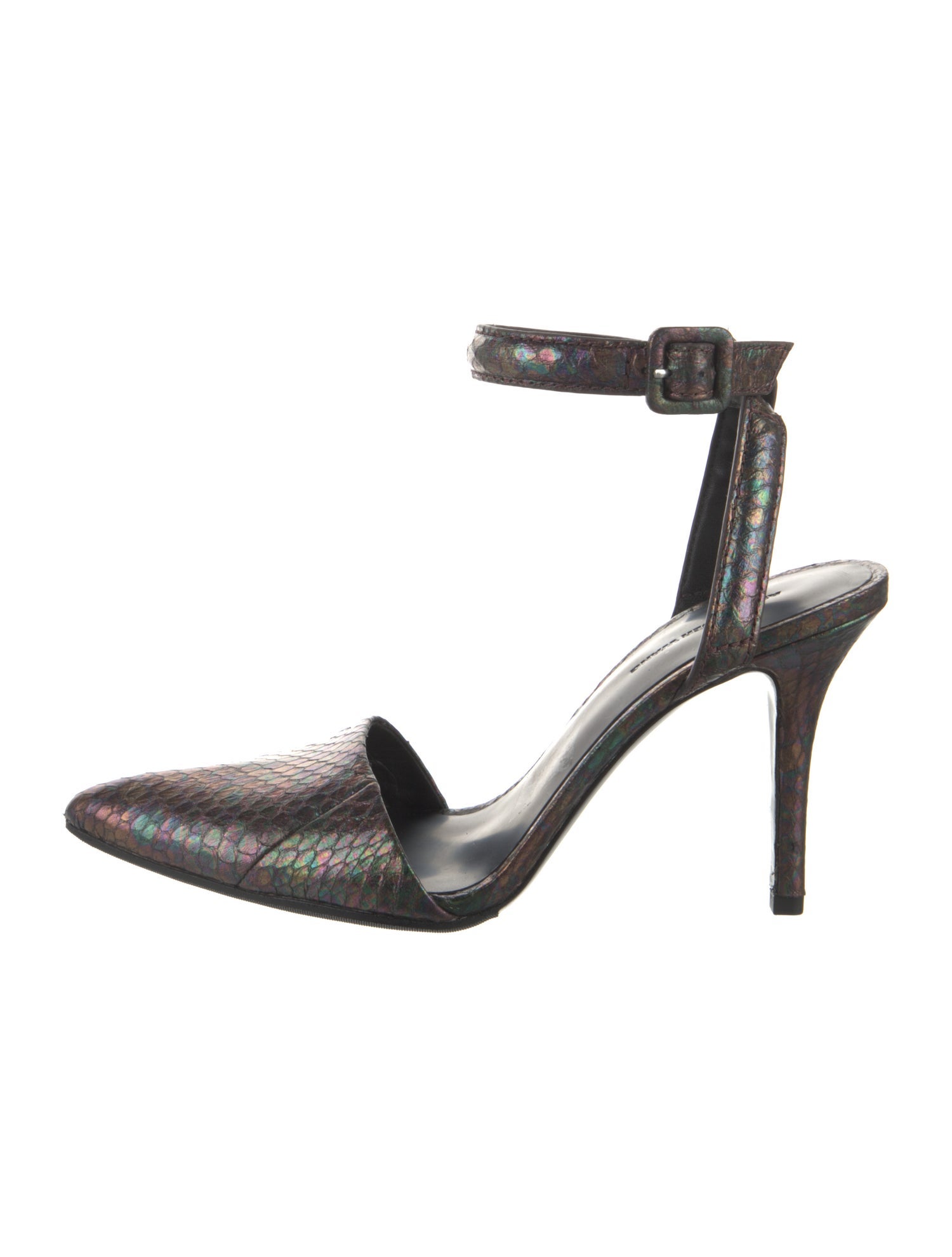 Alexander Wang Snakeskin D'Orsay Pumps