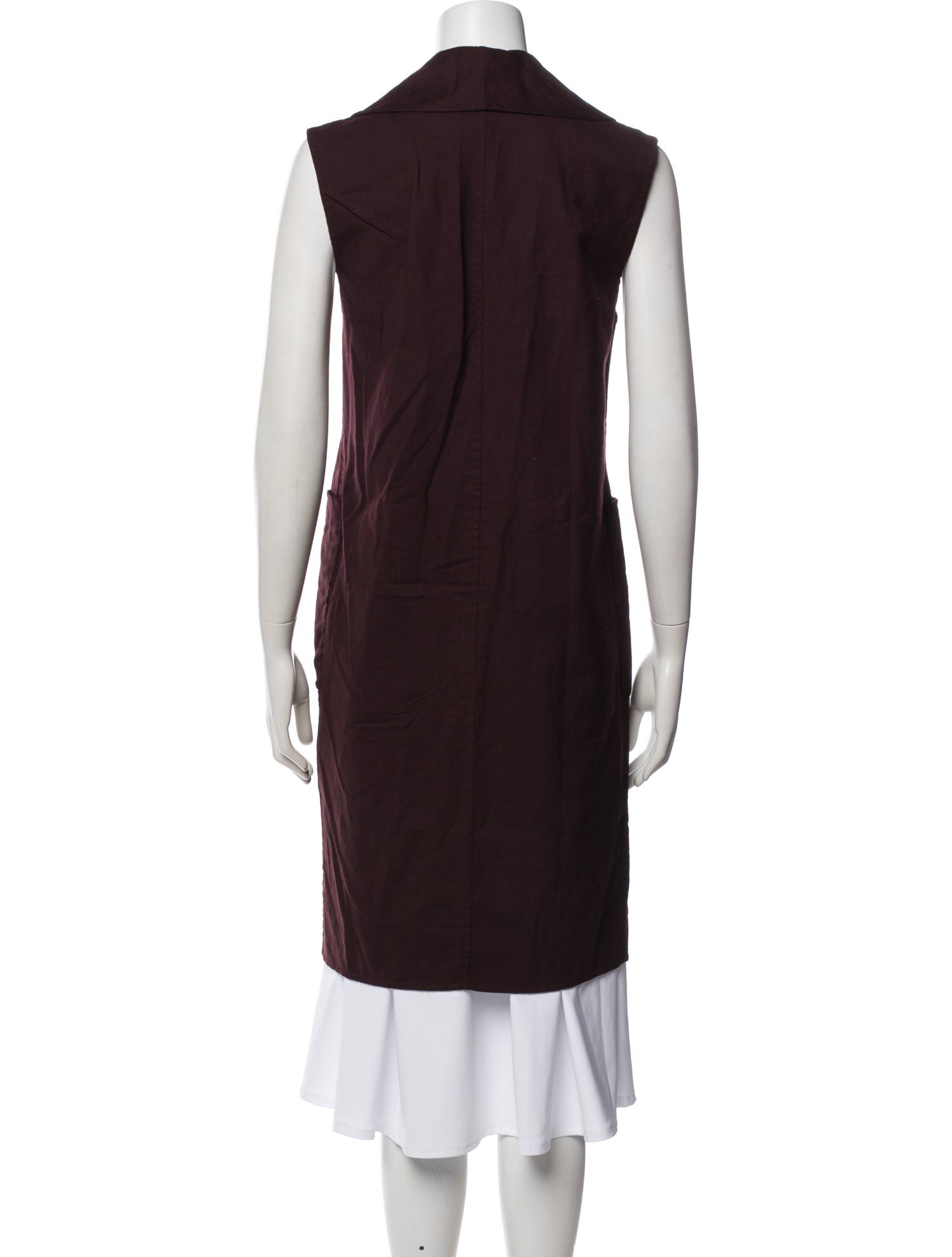 Alexander Wang Sleevless Virgin Wool Coat