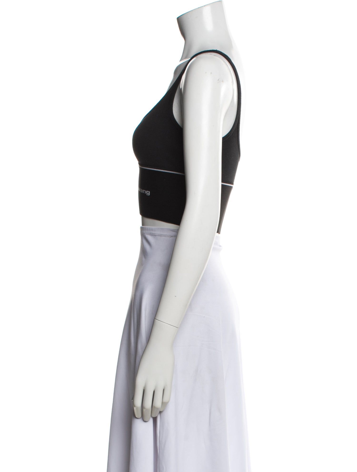 Alexander Wang Scoop Neck Sleeveless Sports Bra