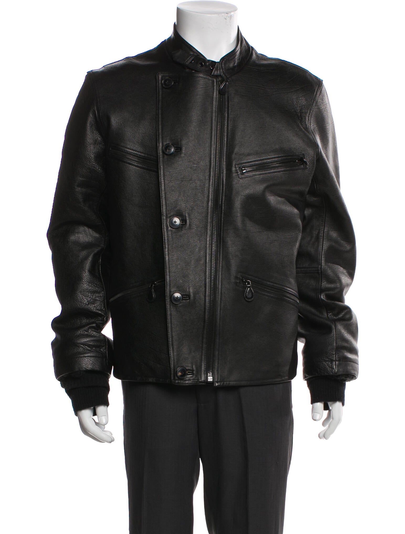 Alexander Wang Calfskin Bomber Jacket