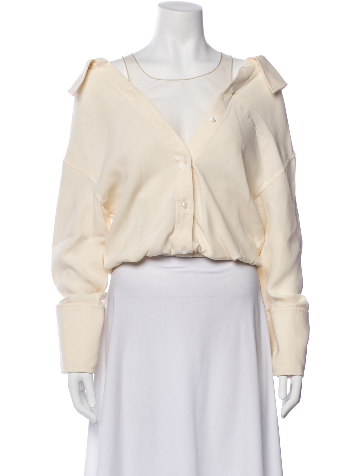 Alexander Wang Long Sleeve Button-Up Top