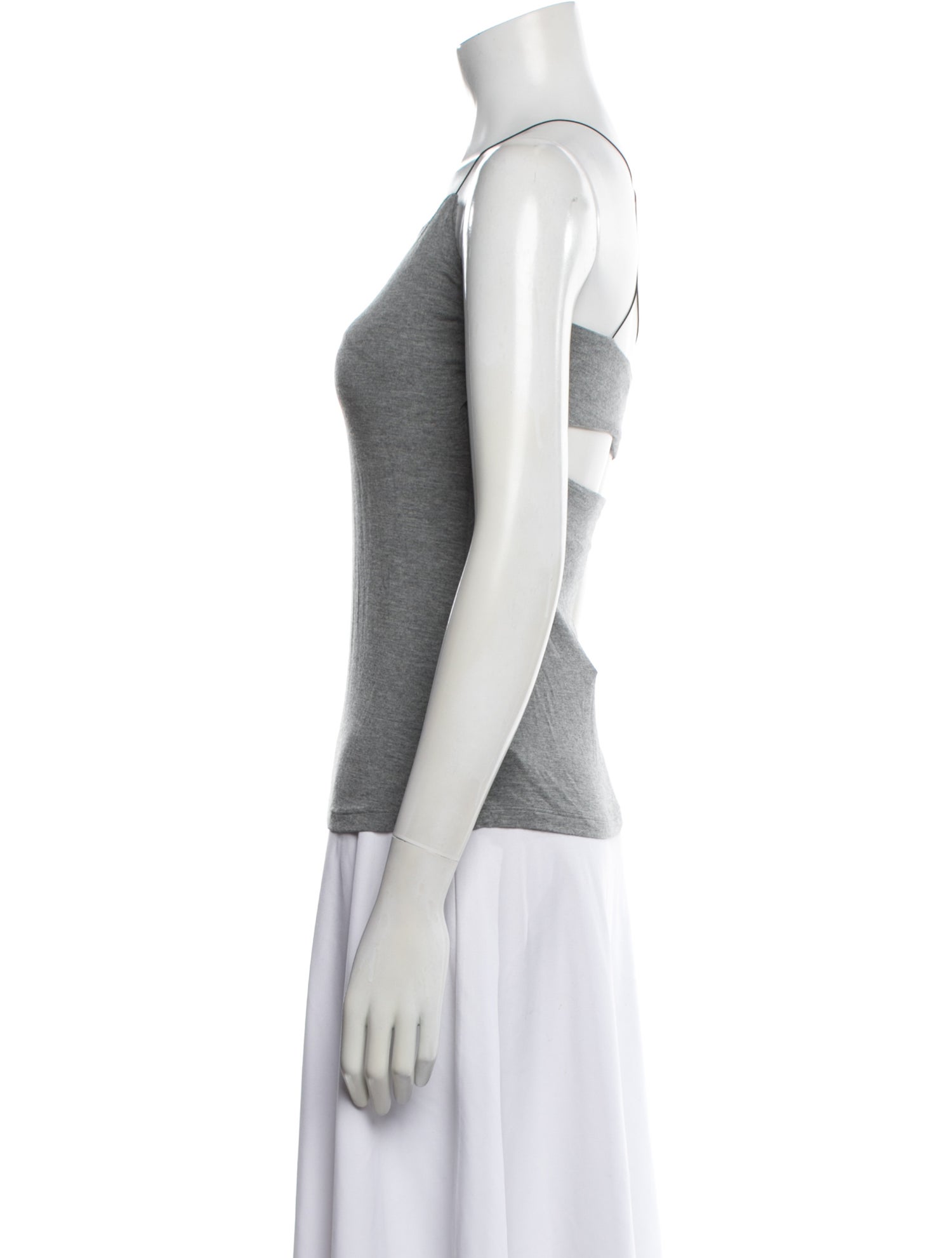 Alexander Wang Square Neckline Sleeveless Top