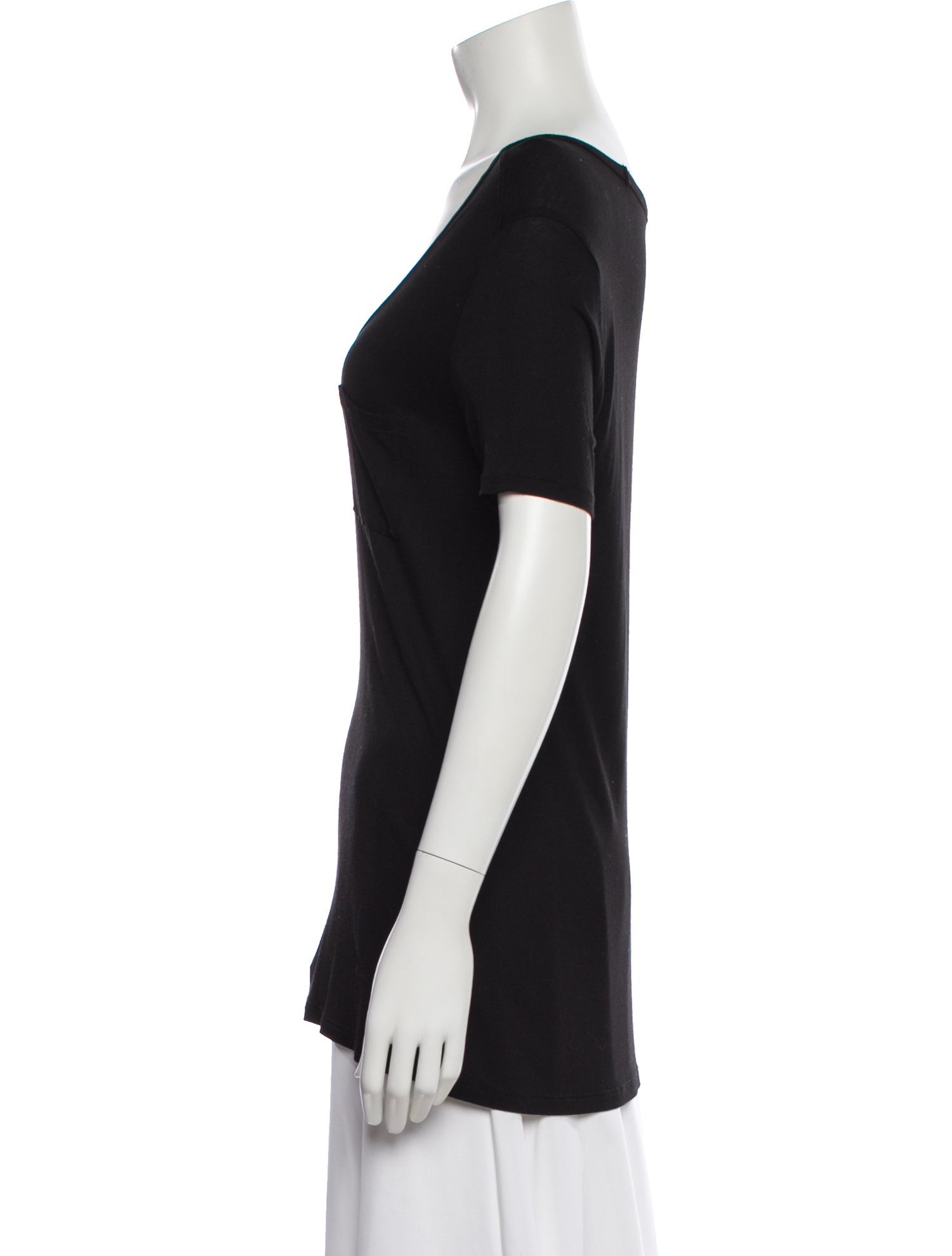 Alexander Wang V-Neck Short Sleeve T-Shirt