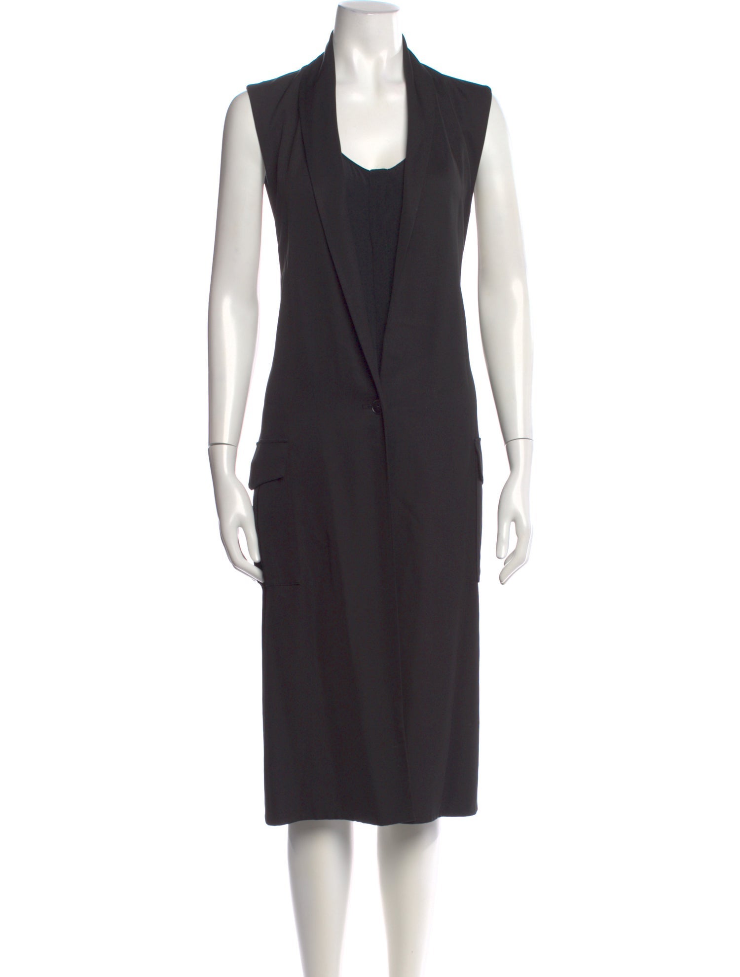 Alexander Wang Scoop Neck Midi Length Dress