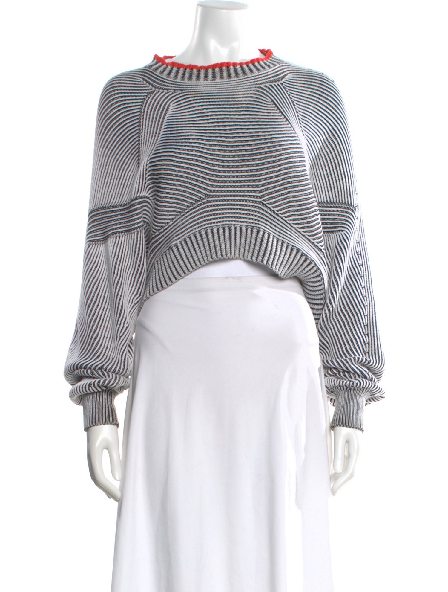 Alexander Wang Striped Crew Neck Sweater
