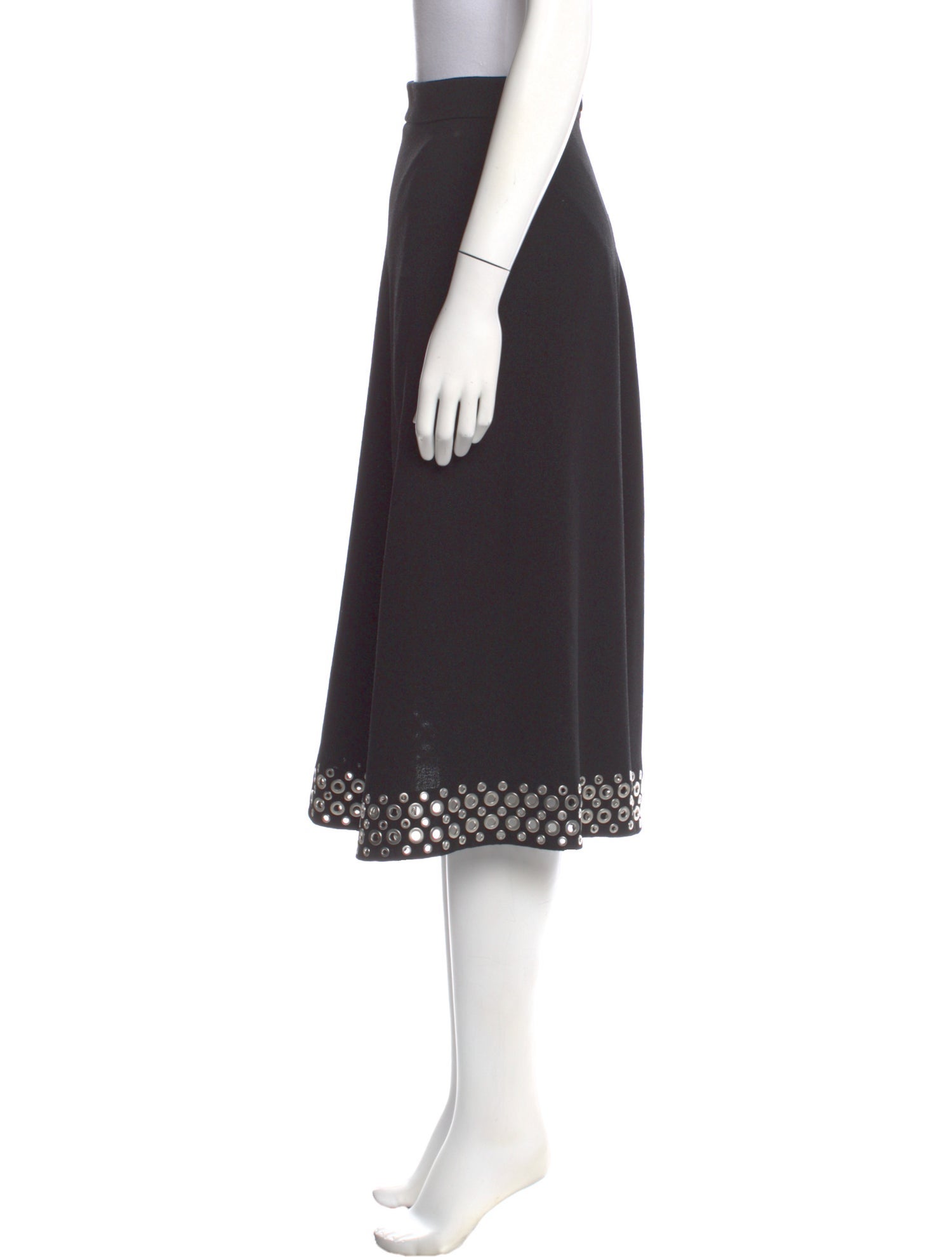 Alexander Wang Studded Accents Knee-Length Skirt