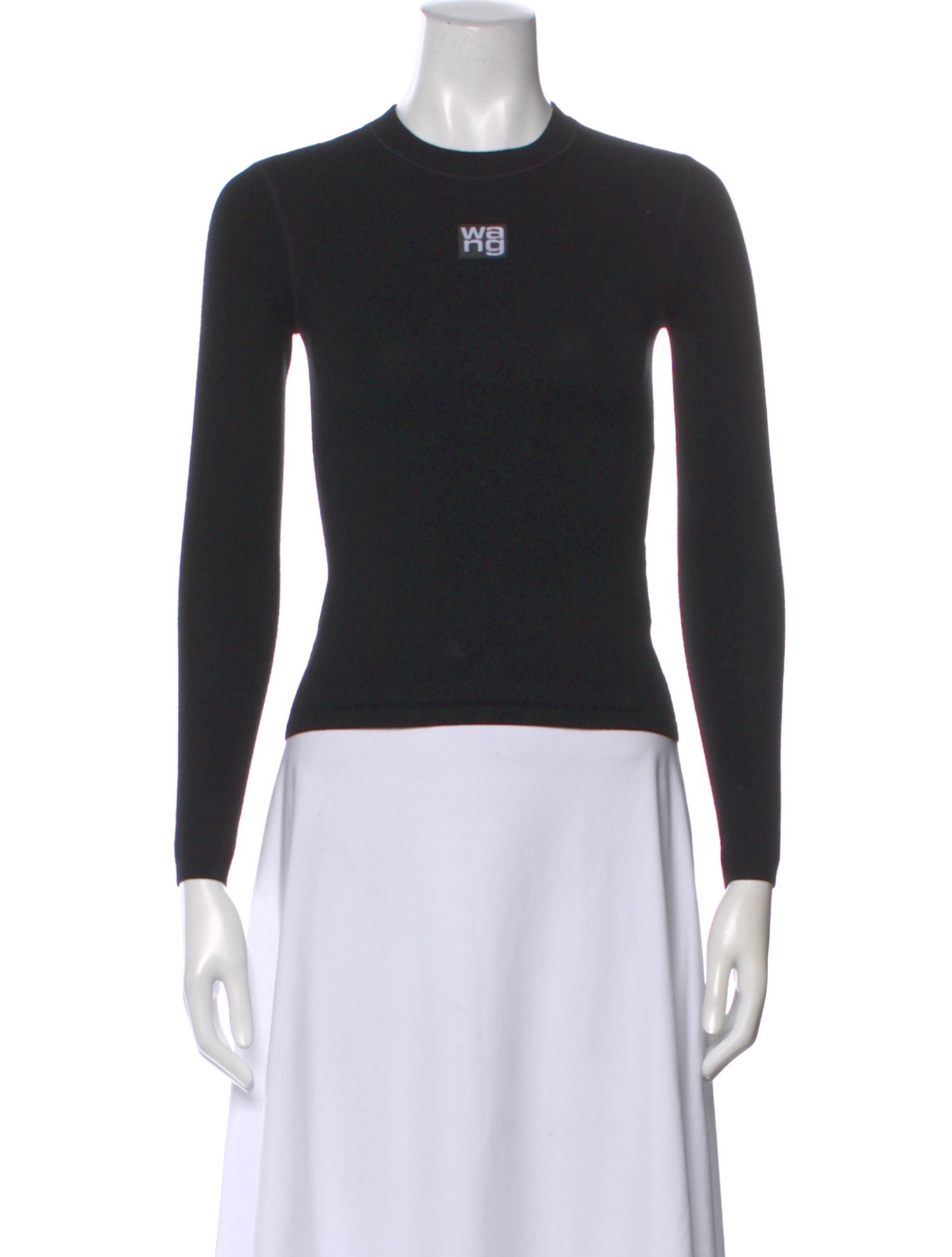 Alexander Wang Crew Neck Long Sleeve Top