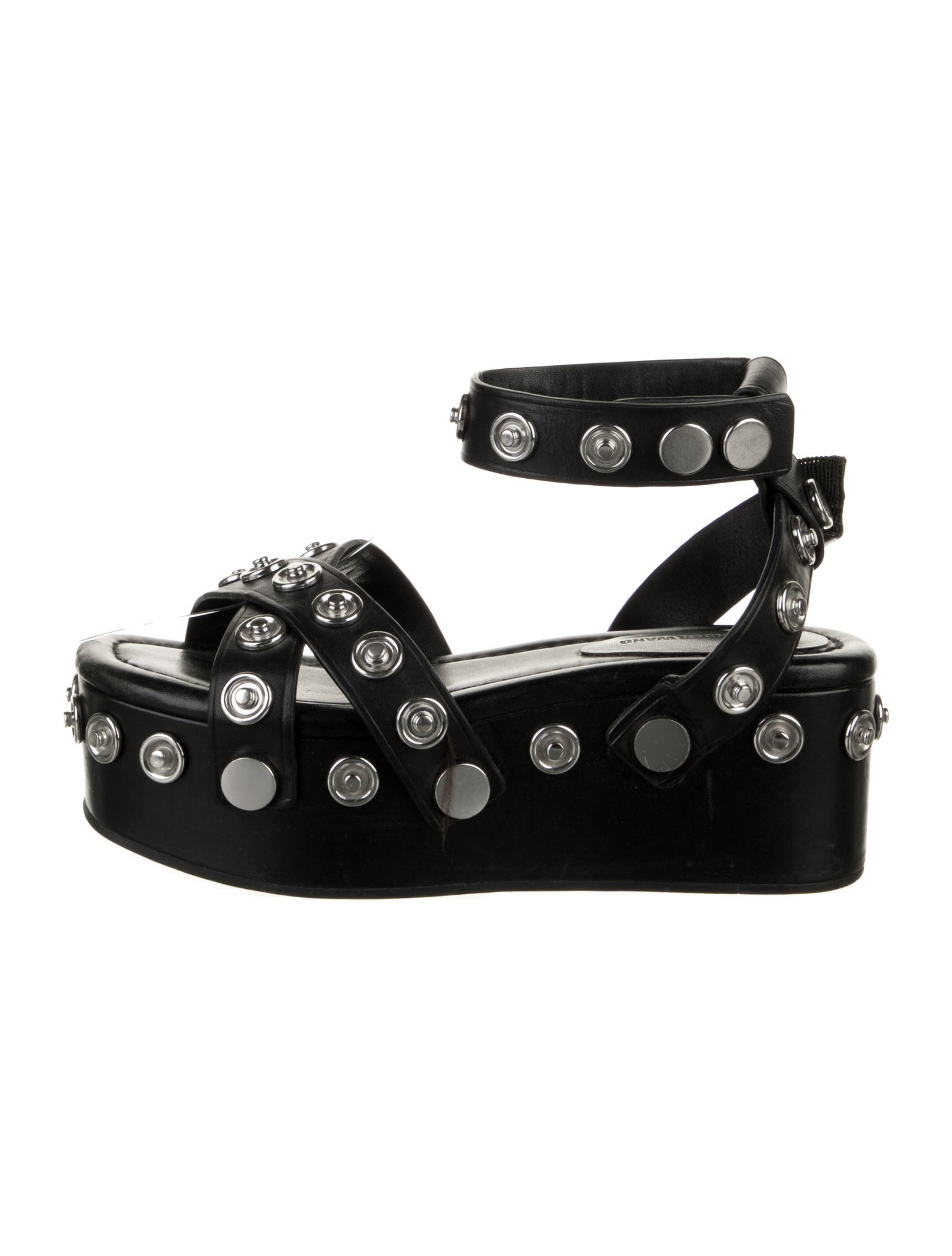 Alexander Wang Leather Polka Dot Print Sandals