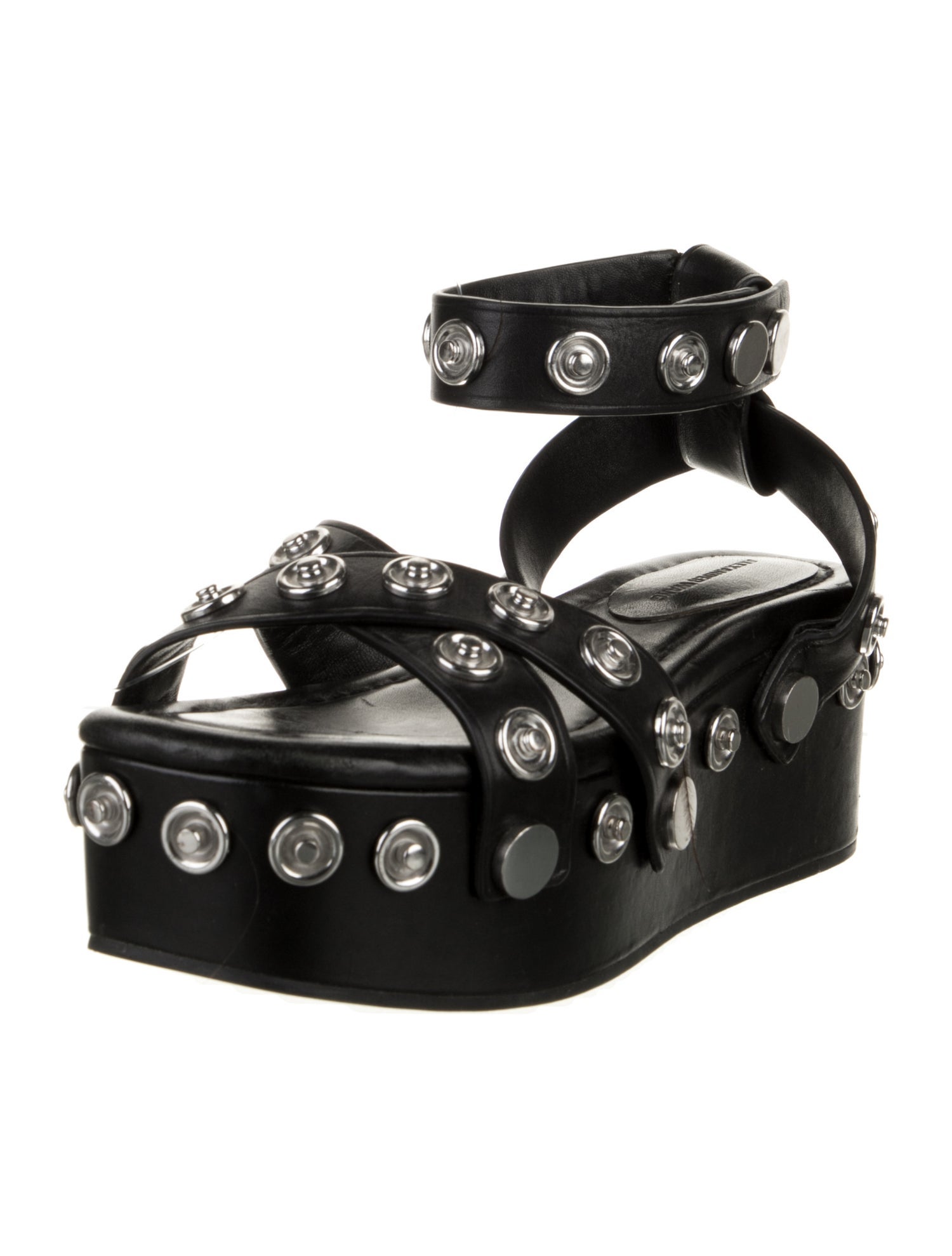 Alexander Wang Leather Polka Dot Print Sandals