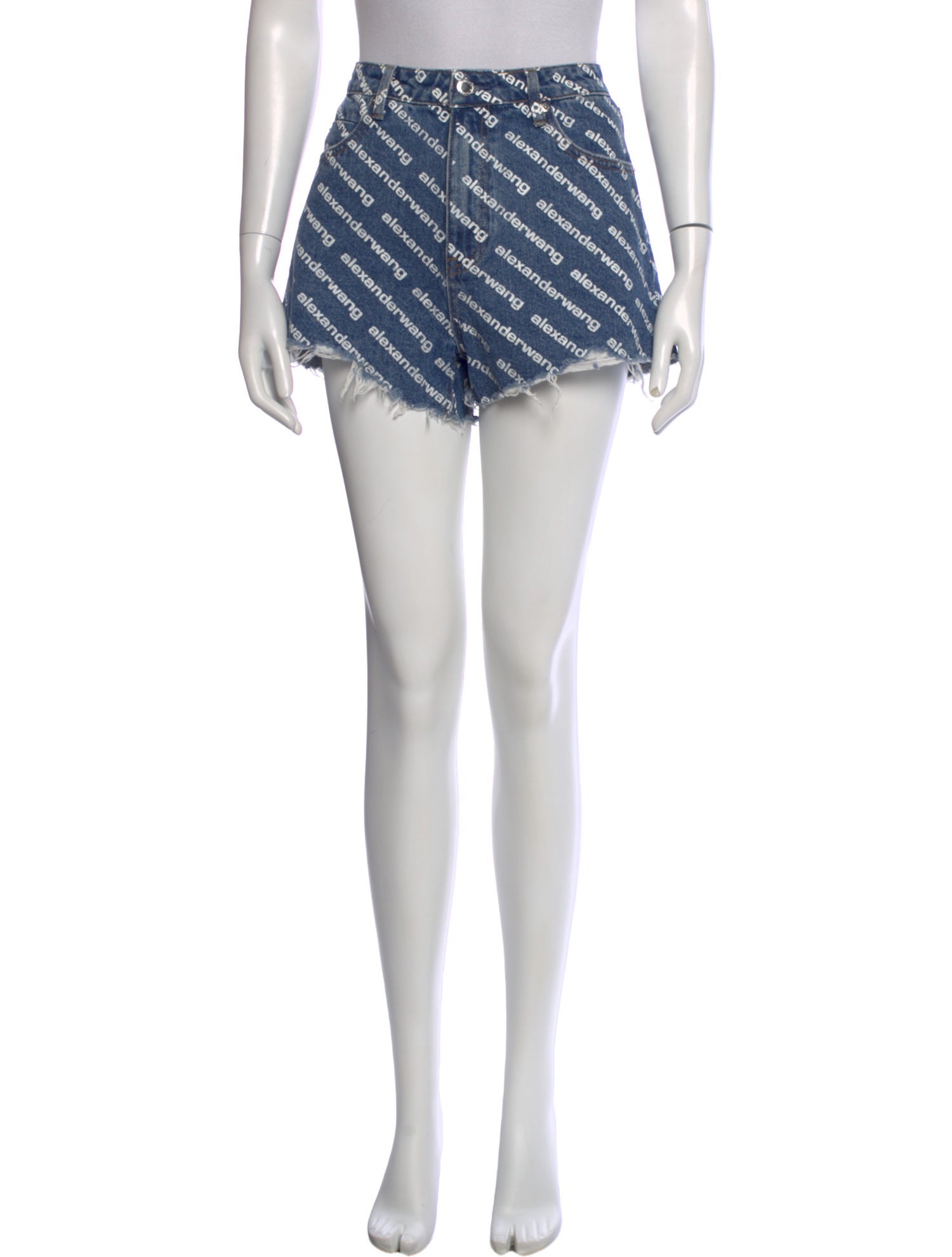 Alexander Wang Striped Mini Shorts