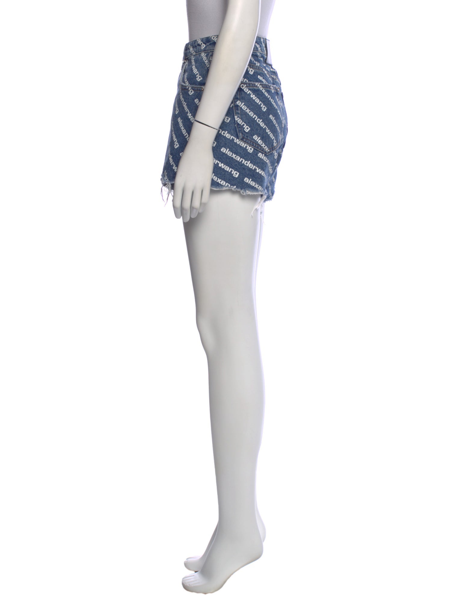 Alexander Wang Striped Mini Shorts