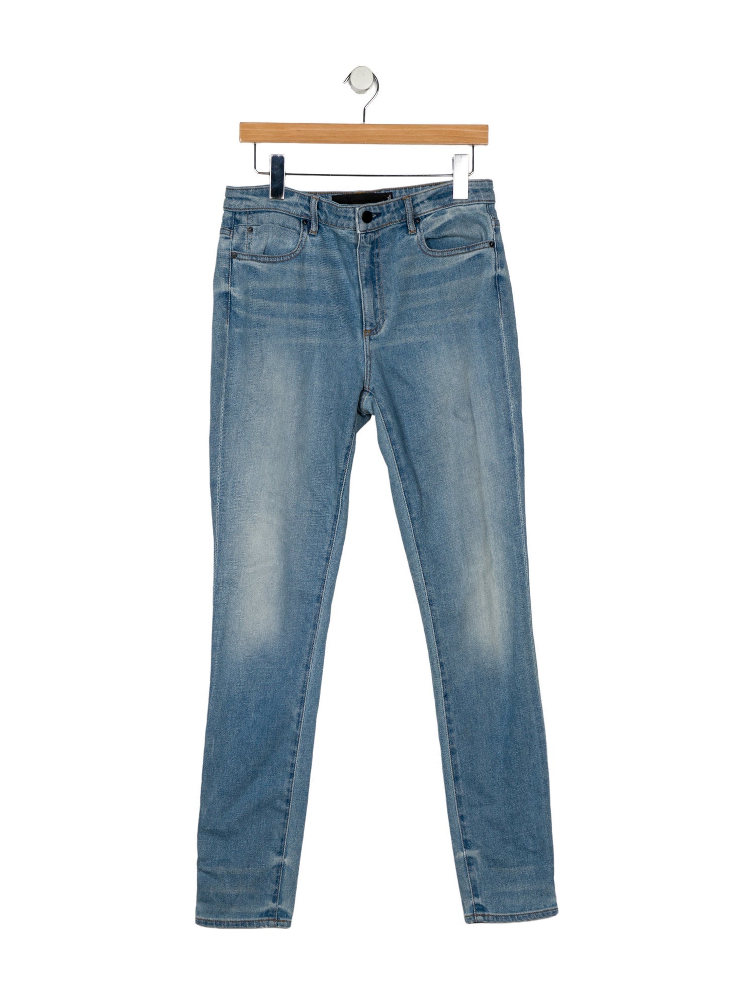 Denim x Alexander Wang Mid-Rise Skinny Leg Jeans
