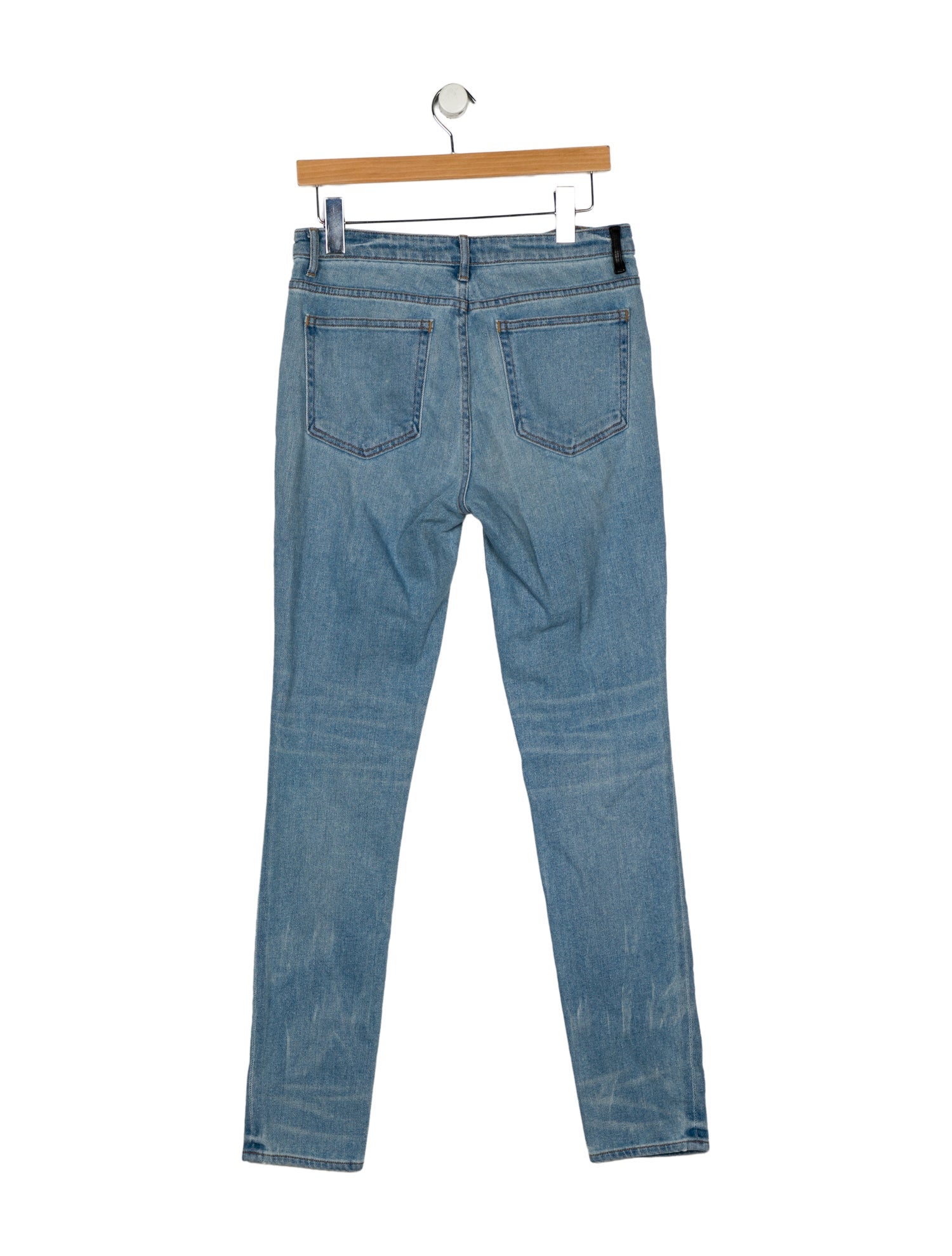 Denim x Alexander Wang Mid-Rise Skinny Leg Jeans