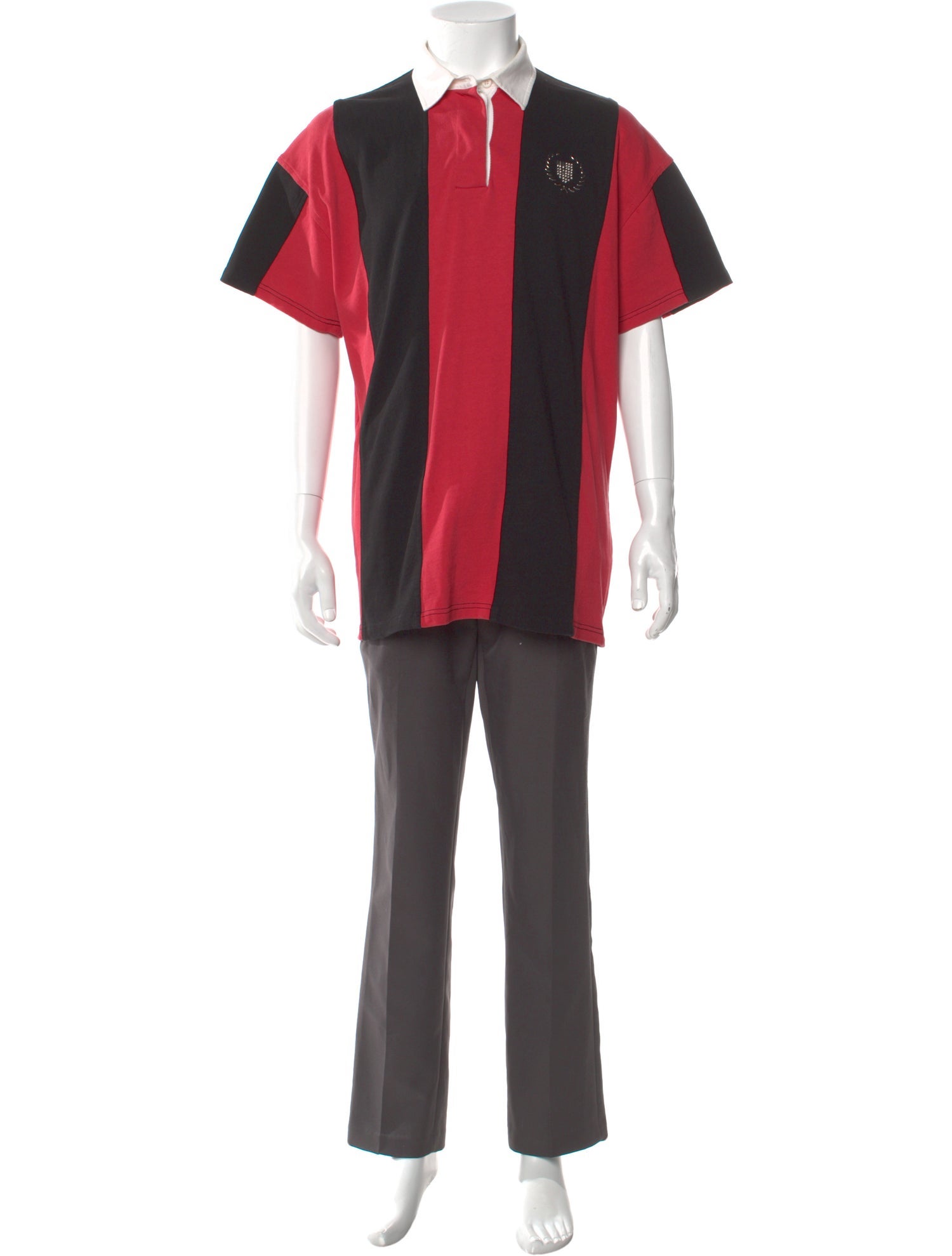 Alexander Wang Striped Collar Polo Shirt