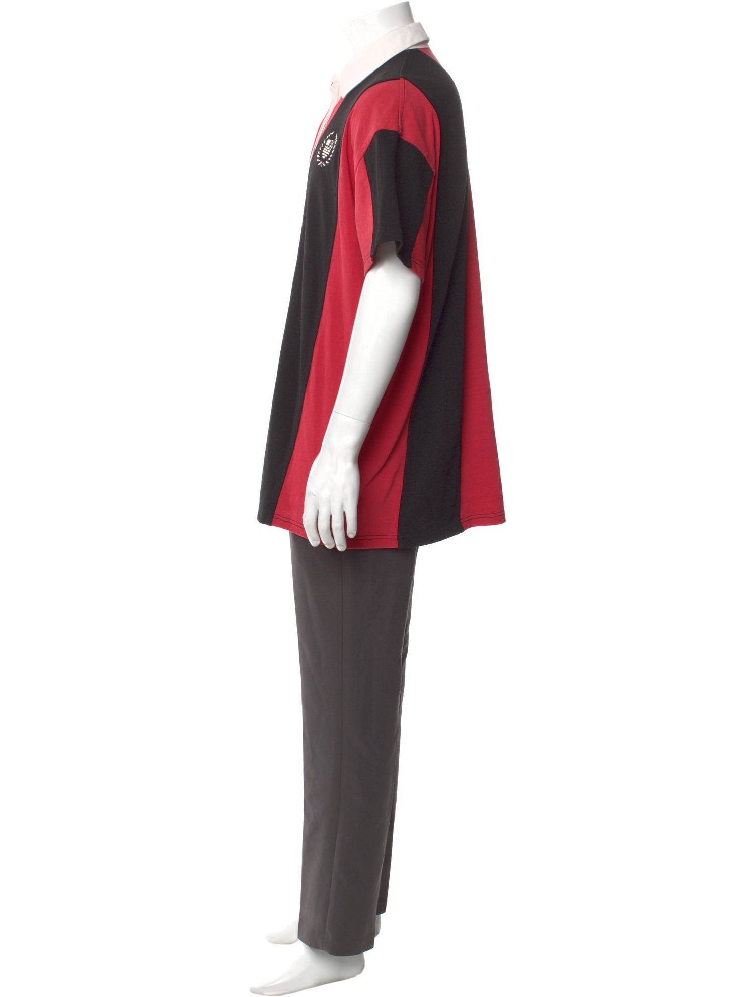 Alexander Wang Striped Collar Polo Shirt