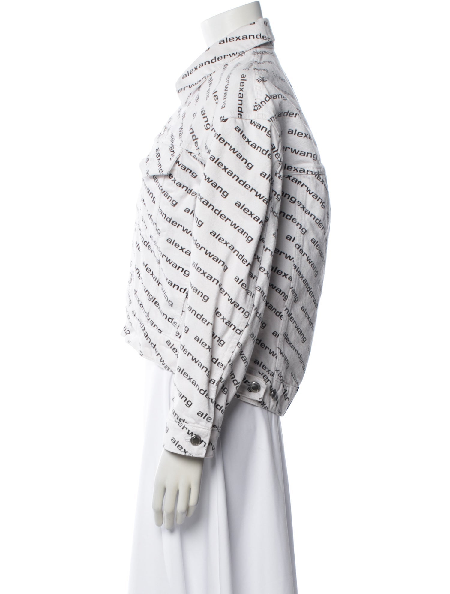 Alexander Wang Striped Denim Jacket