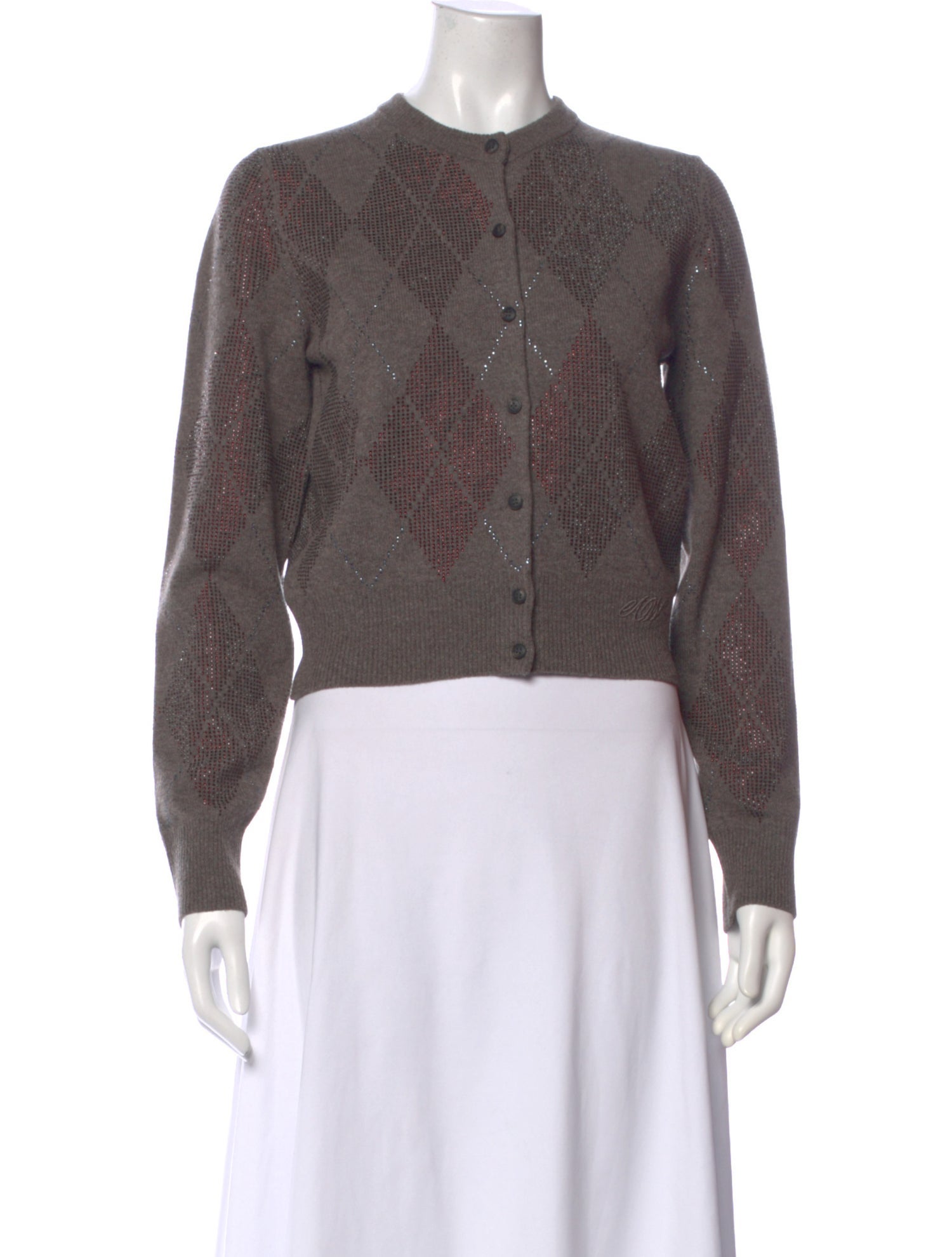 Alexander Wang Wool Plaid Print Sweater w/ Tags