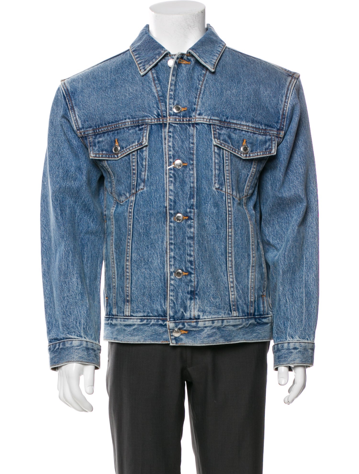 Alexander Wang Graphic Print Denim Jacket w/ Tags