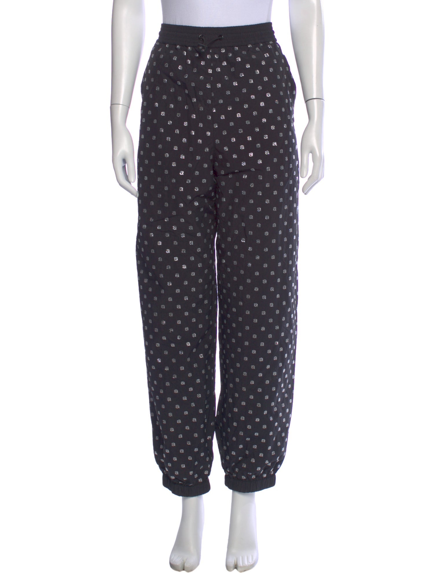 Alexander Wang Polka Dot Print Straight Leg Pants