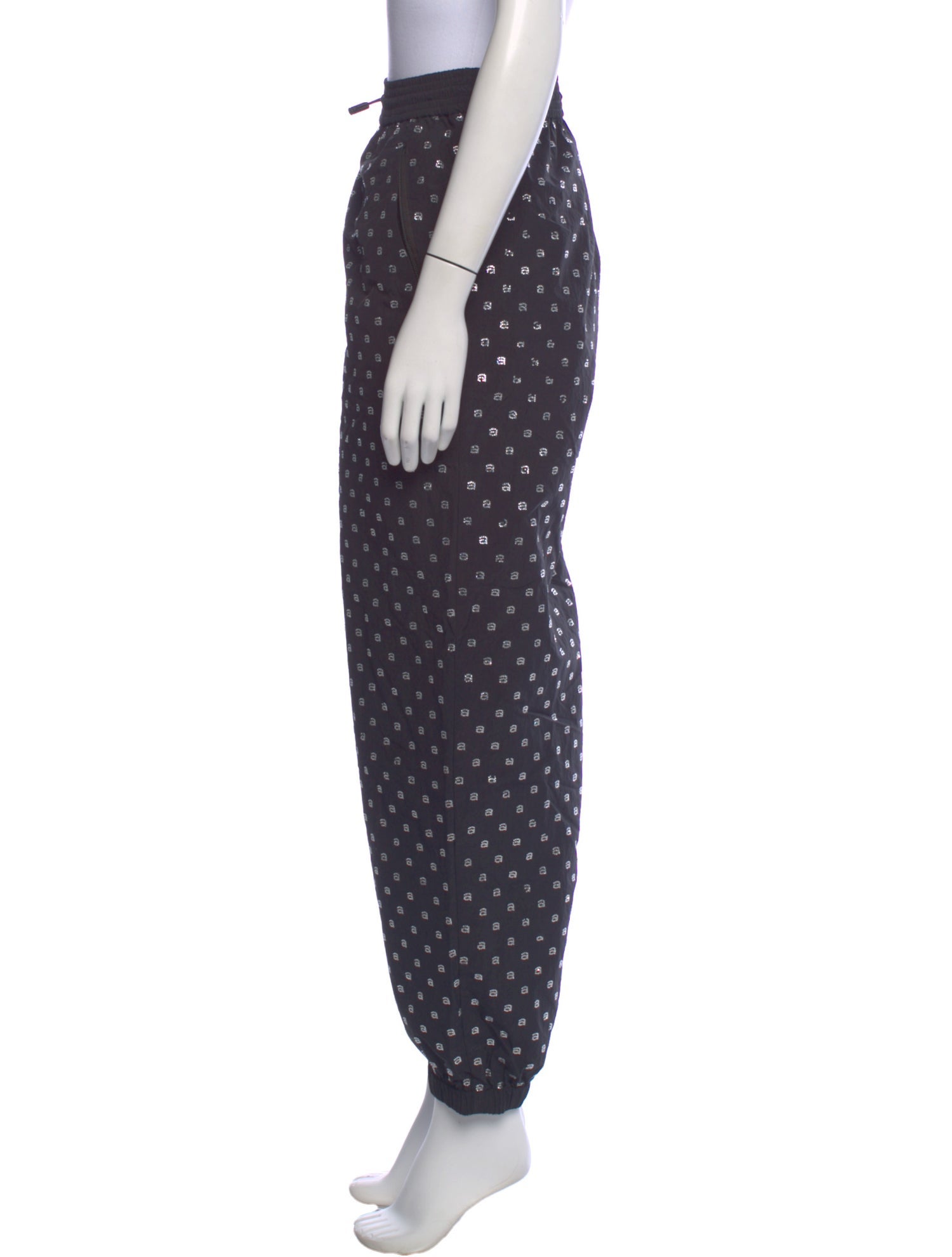 Alexander Wang Polka Dot Print Straight Leg Pants