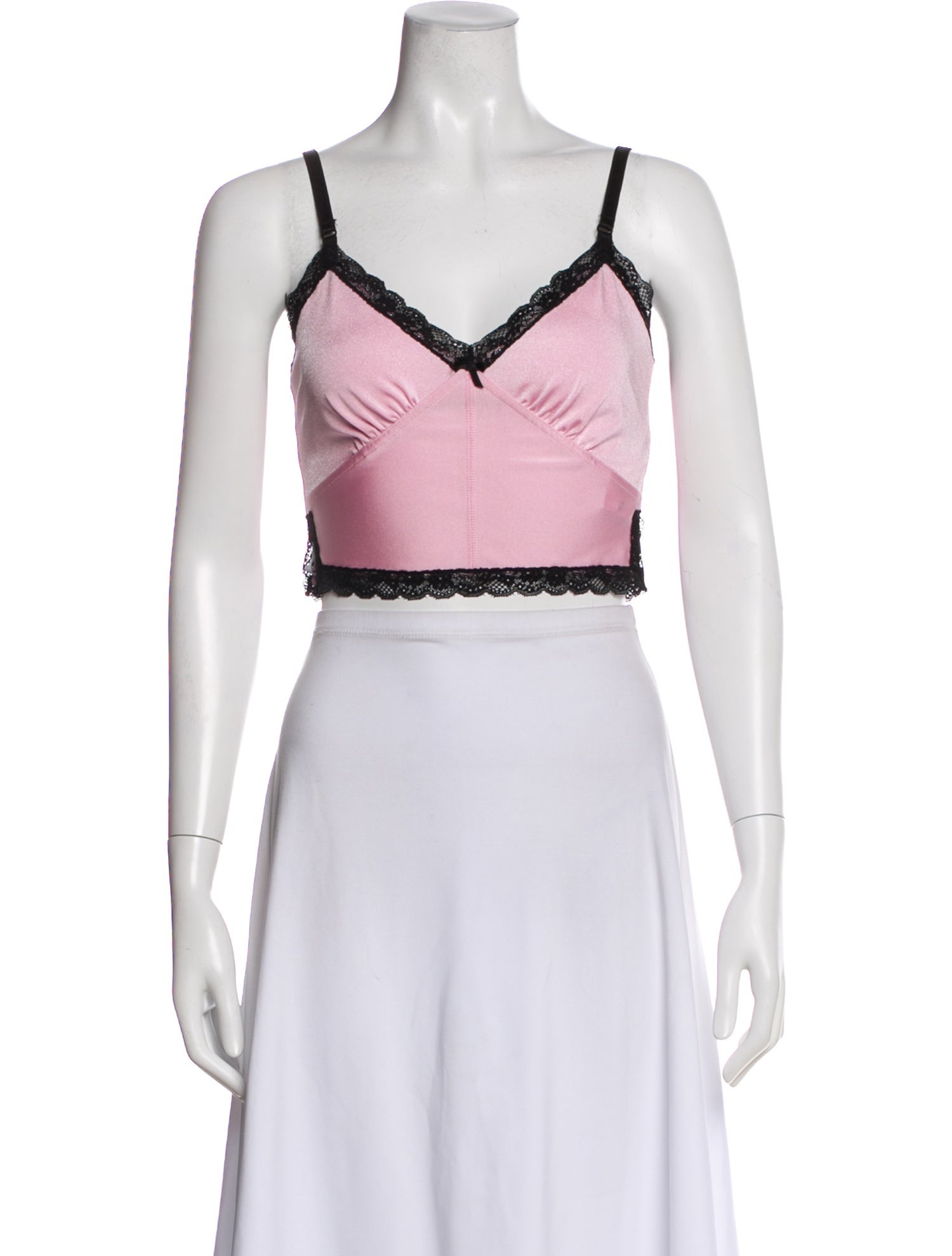 Alexander Wang V-Neck Sleeveless Crop Top