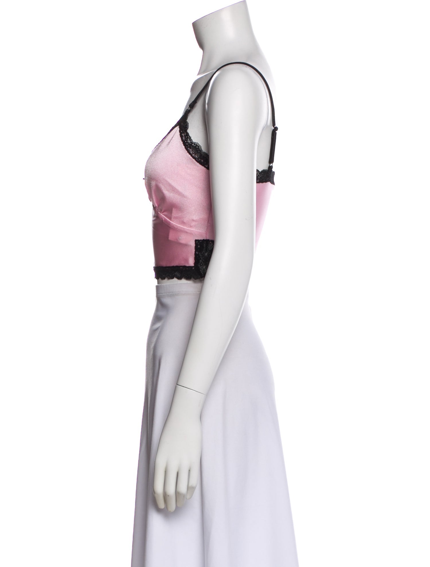 Alexander Wang V-Neck Sleeveless Crop Top