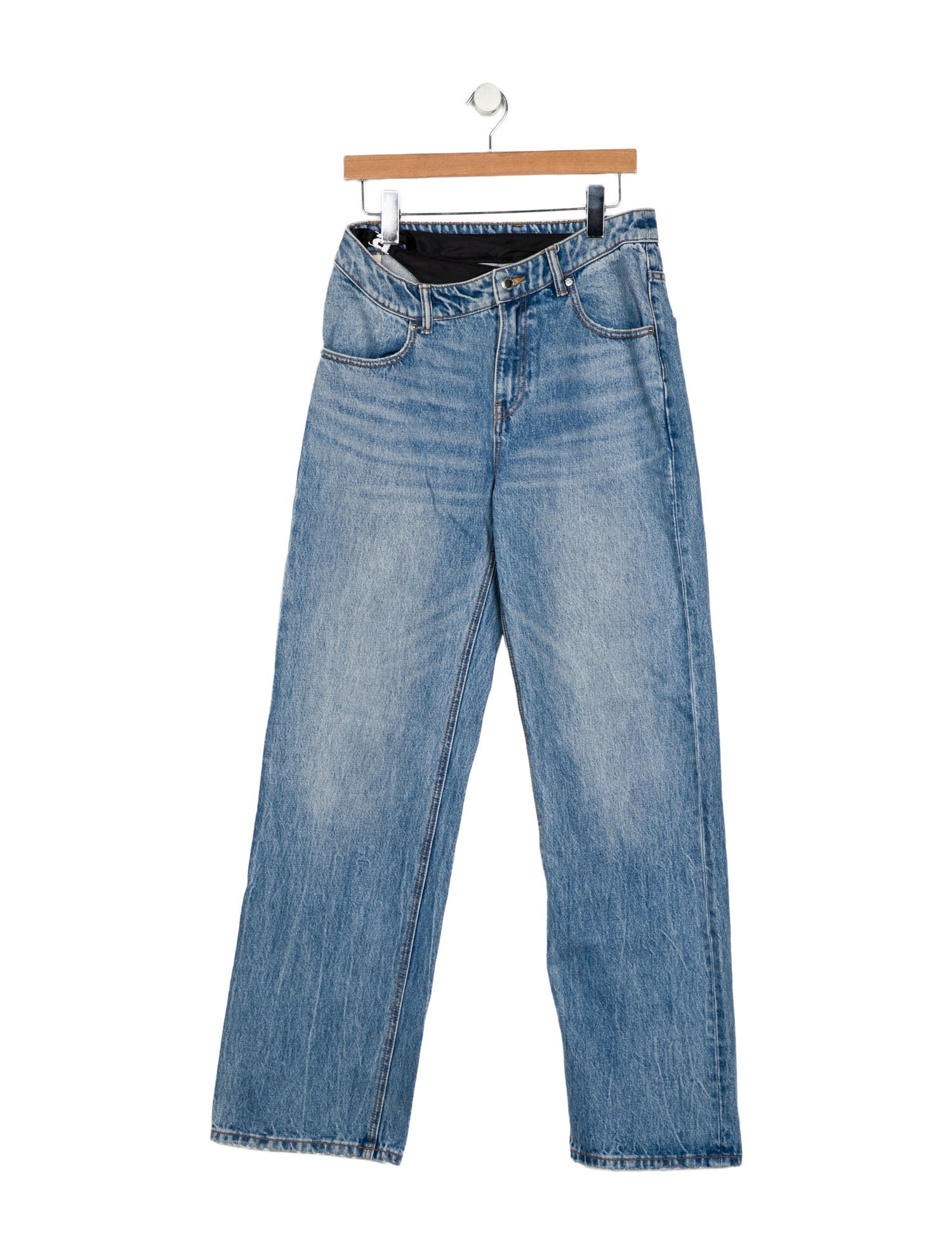 Alexander Wang Mid-Rise Wide Leg Jeans