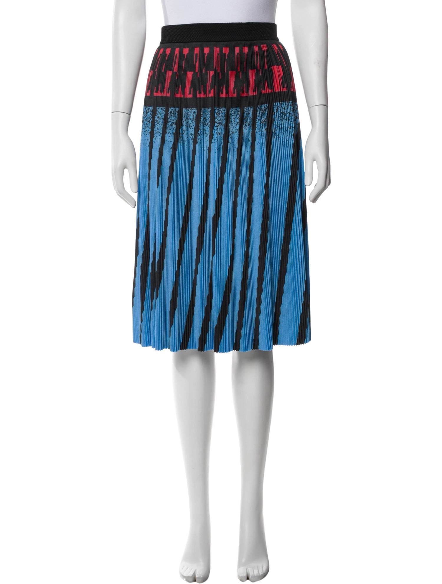 Alexander Wang Striped Knee-Length Skirt