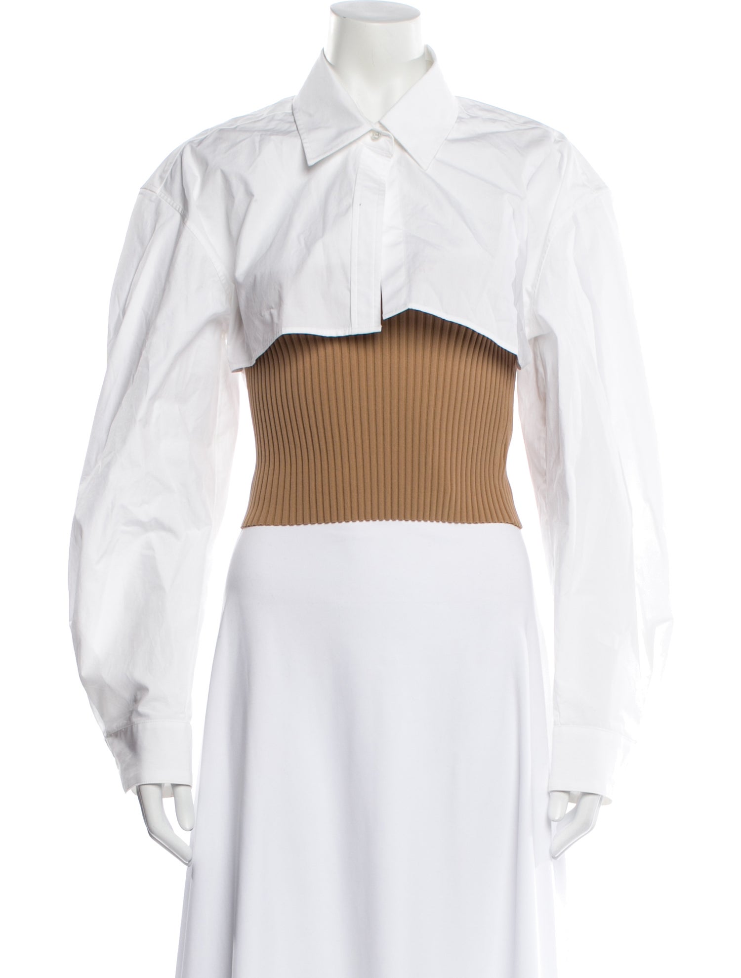 Alexander Wang Long Sleeve Crop Top