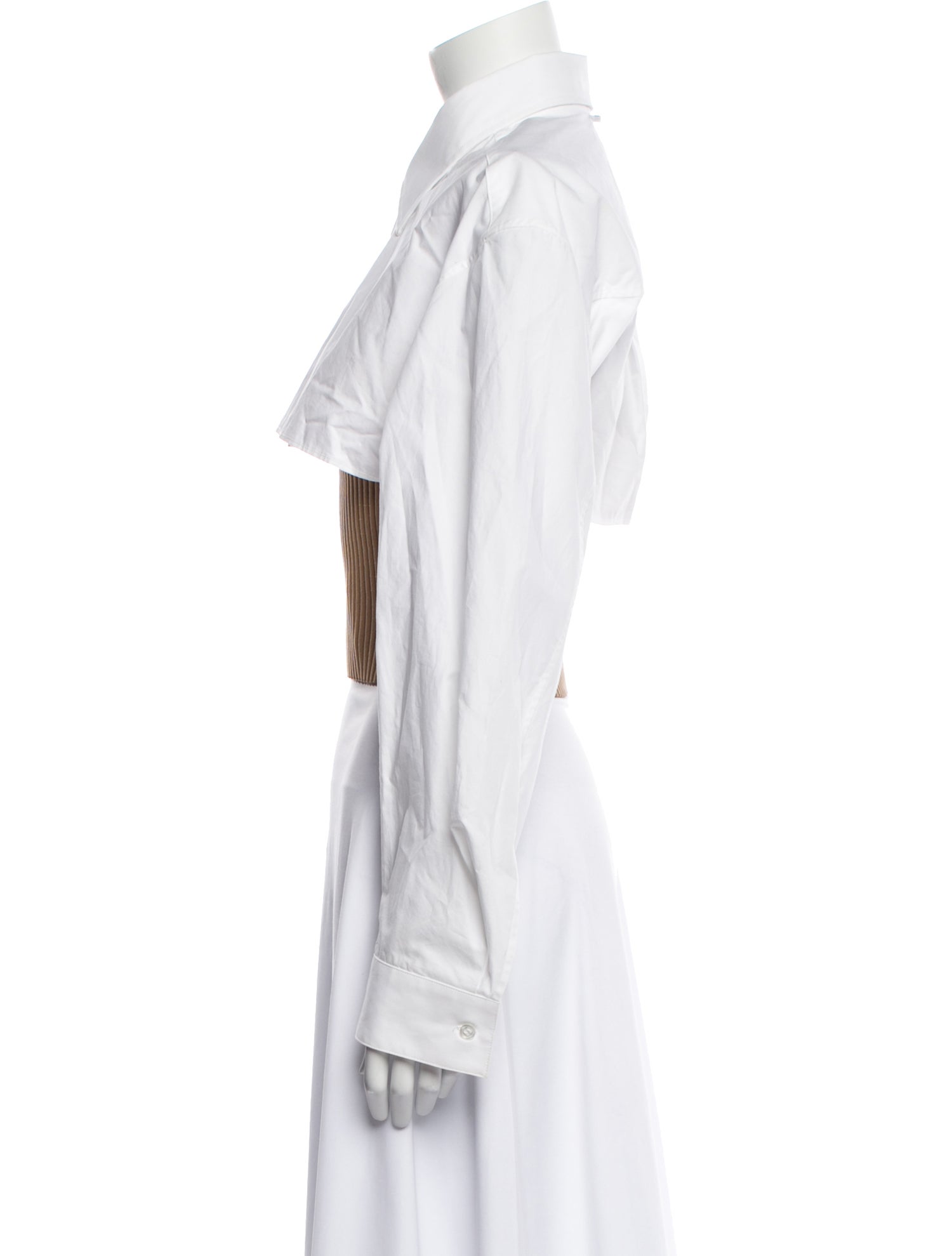 Alexander Wang Long Sleeve Crop Top