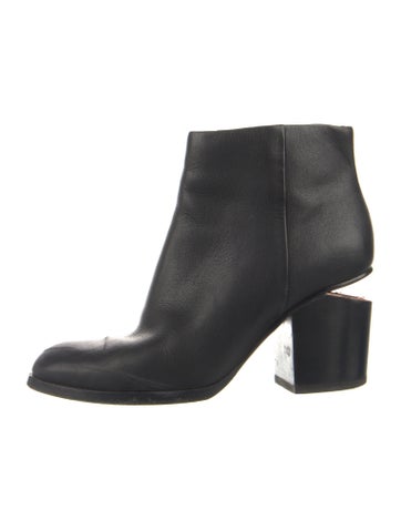 Pre-owned Alexander Wang Leather Boots In Black