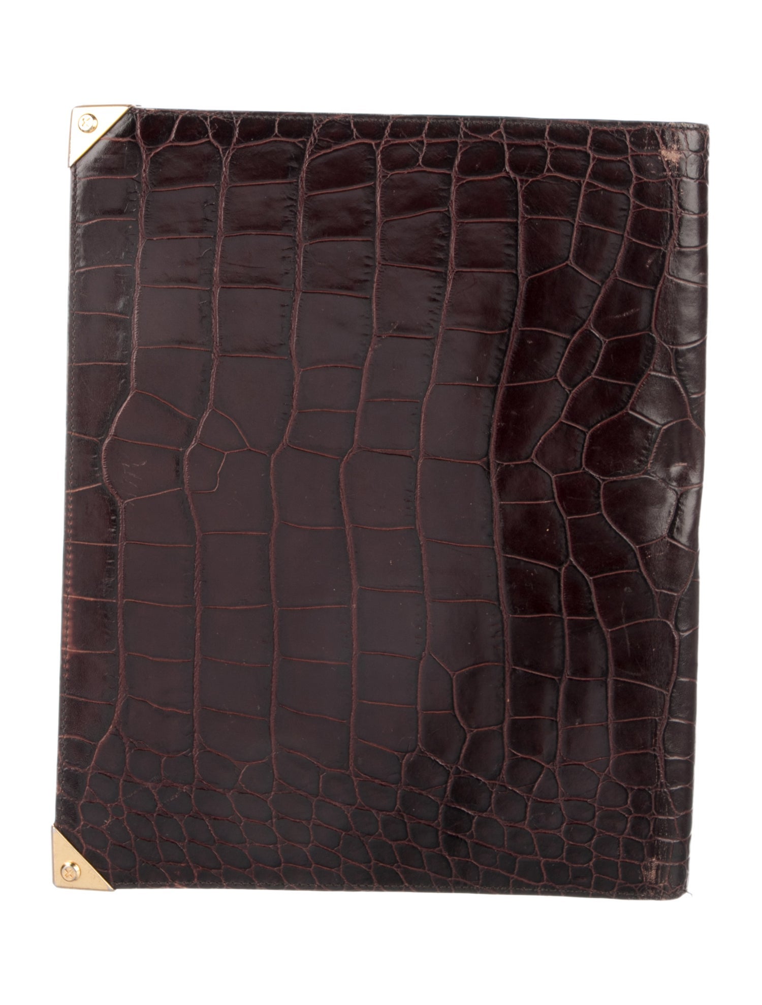Alexander Wang brown leather snakeskin alexander wang ipad case wallet