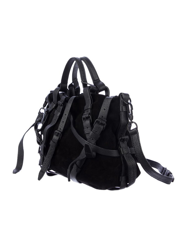 バッグ 00s Alexander Wang Kirsten Satchel Bag ALEXANDER WANG Suede Kirsten Satchel Black 147008 | FASHIONPHILE