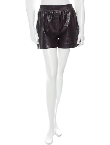 Alexander Wang Pleated Leather Mini Short