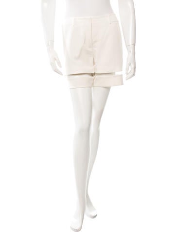 Alexander Wang Cutout-Trimmed Tailored Shorts