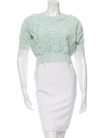 Alexander Wang Short Sleeve Crop Top