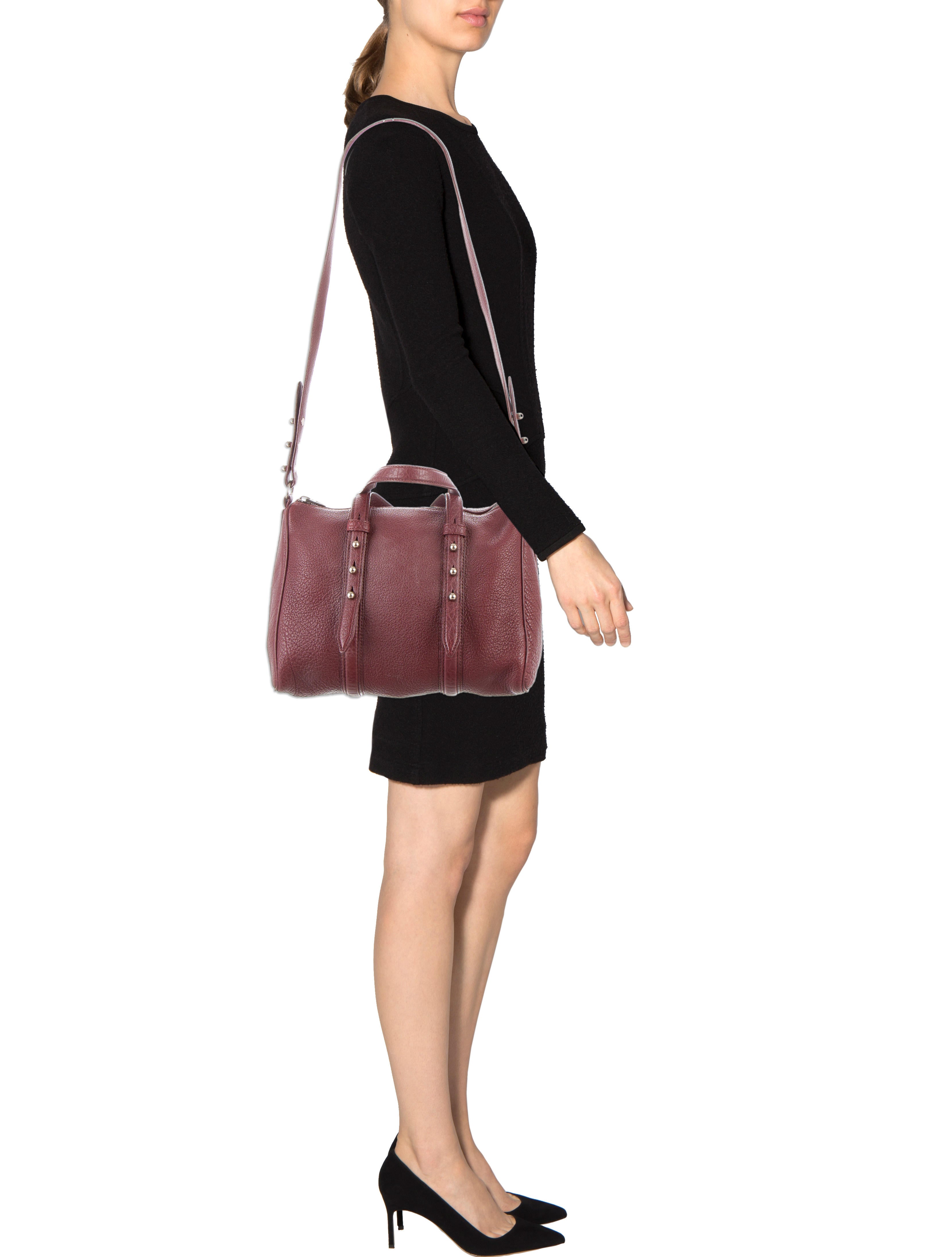 Alexander Wang Small Daria Duffel Bag - Burgundy Satchels
