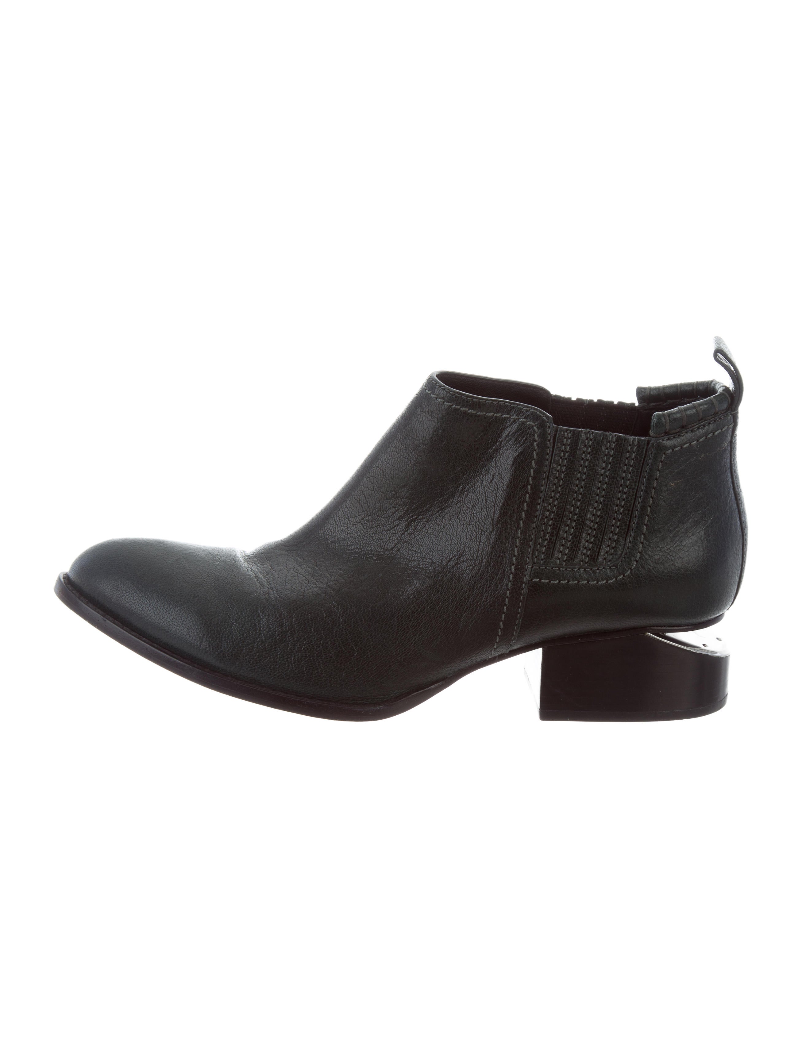 alexander wang kori leather ankle boots