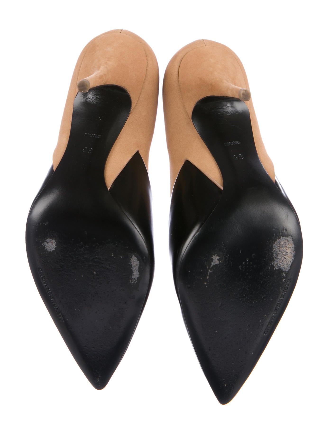 alexander wang suede pointed-toe pumps