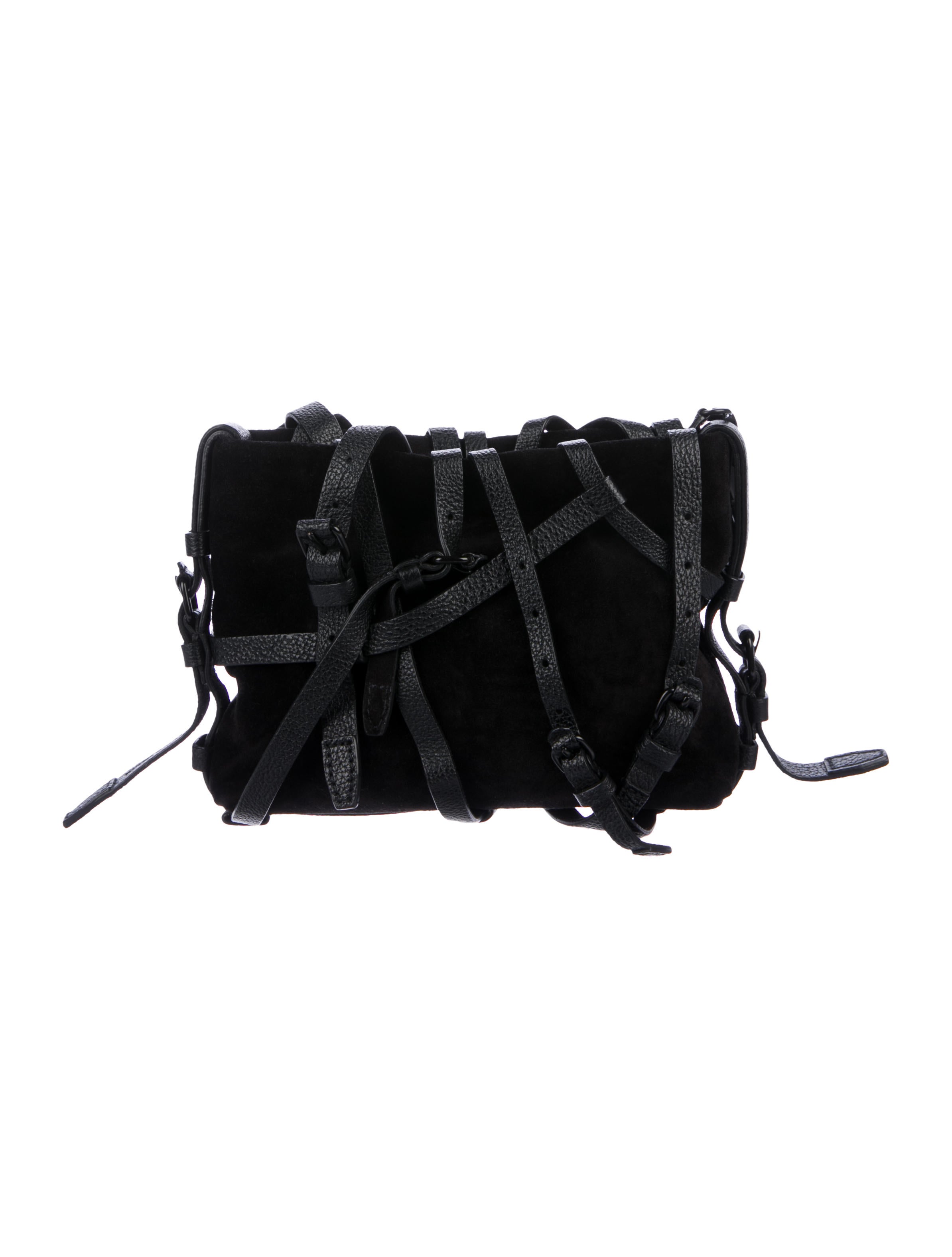 Alexander Wang Kirsten Suede Clutch - Black Clutches, Handbags