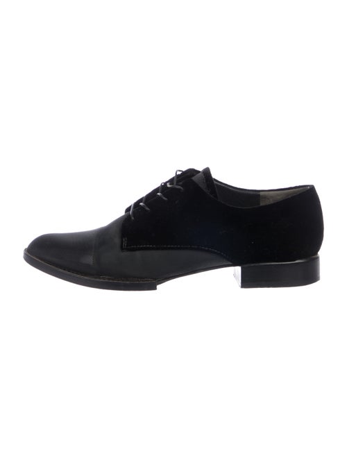 Alexander Wang Velvet Derby Shoes black