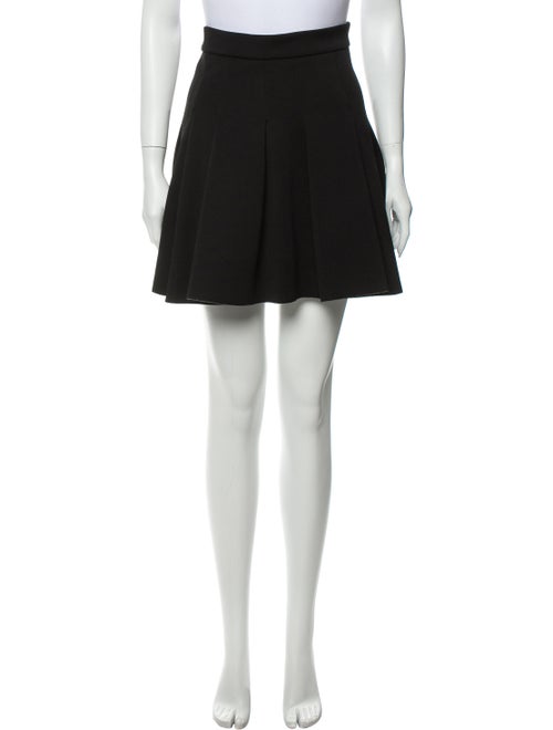 Alexander Wang Pleated Accents Mini Skirt Black