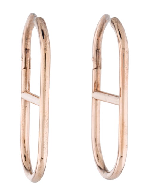 Alexander Wang Slim Chain Link Earrings Rose