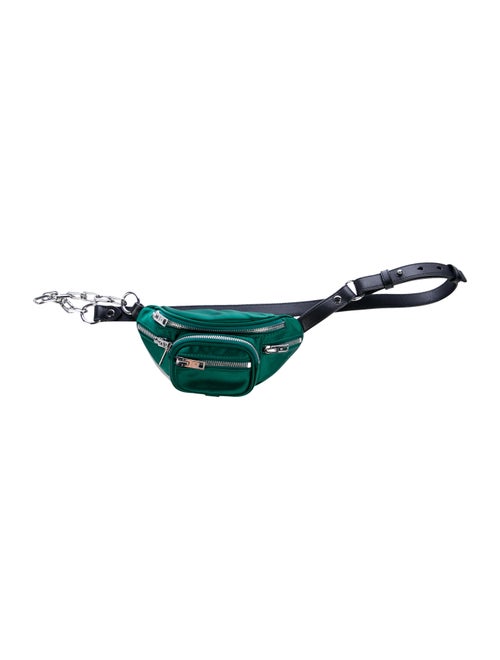 Alexander Wang Satin Mini Attica Waist Bag Green