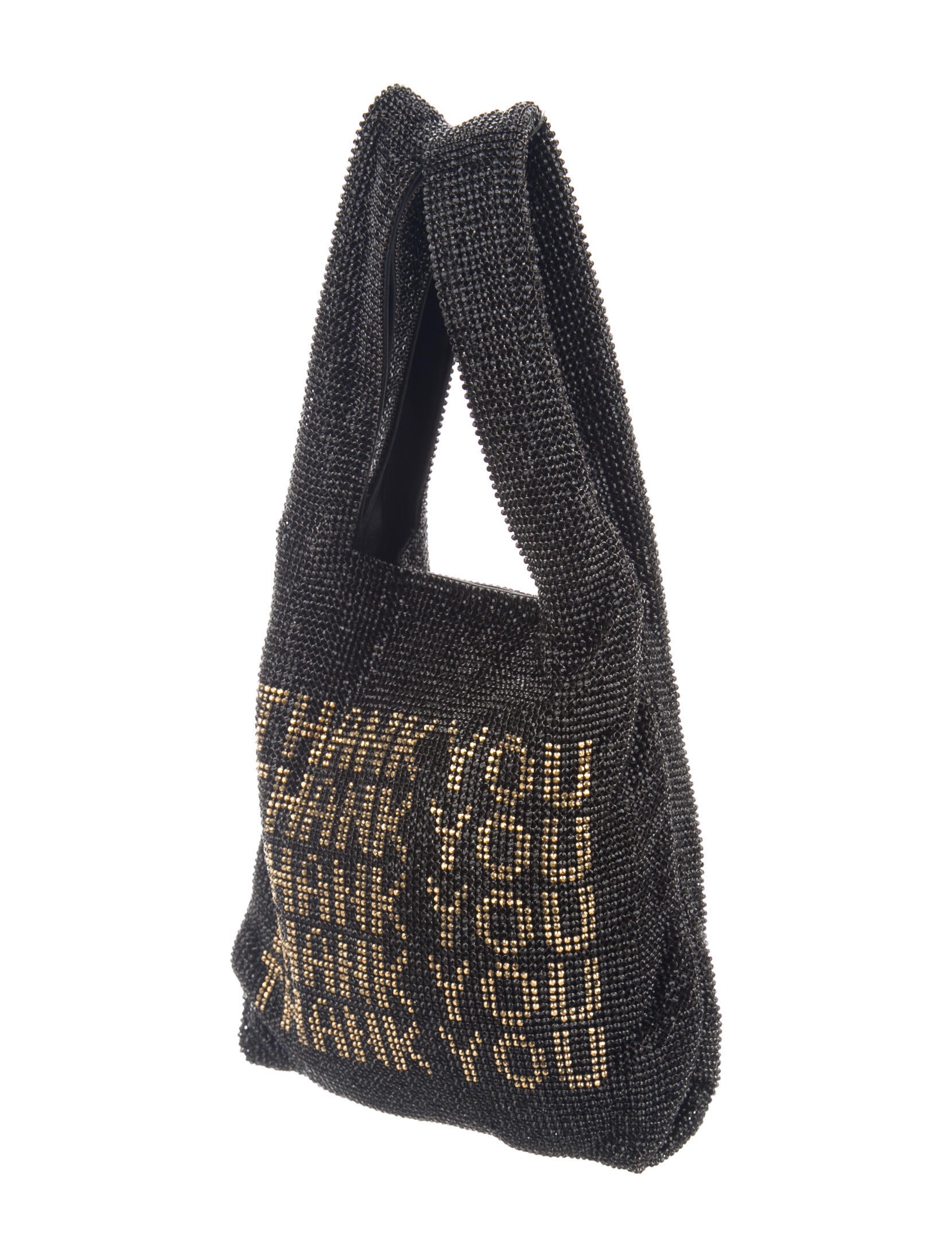 Alexander Wang Wanglock Thank You Crystal Embellished Shopper