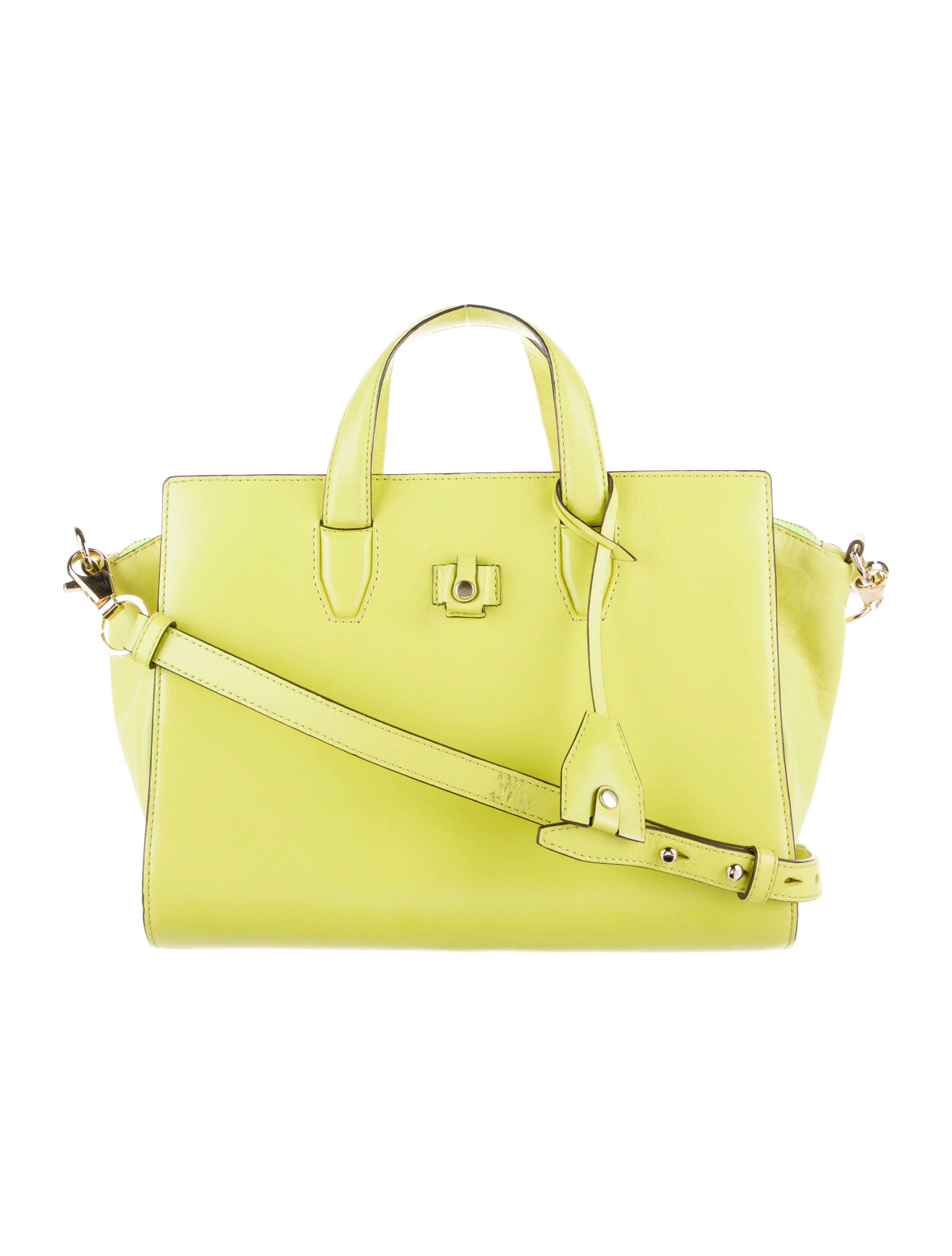 Alexander Wang Leather Handle Bag Green Handle Bags, Handbags ALX98869 The RealReal