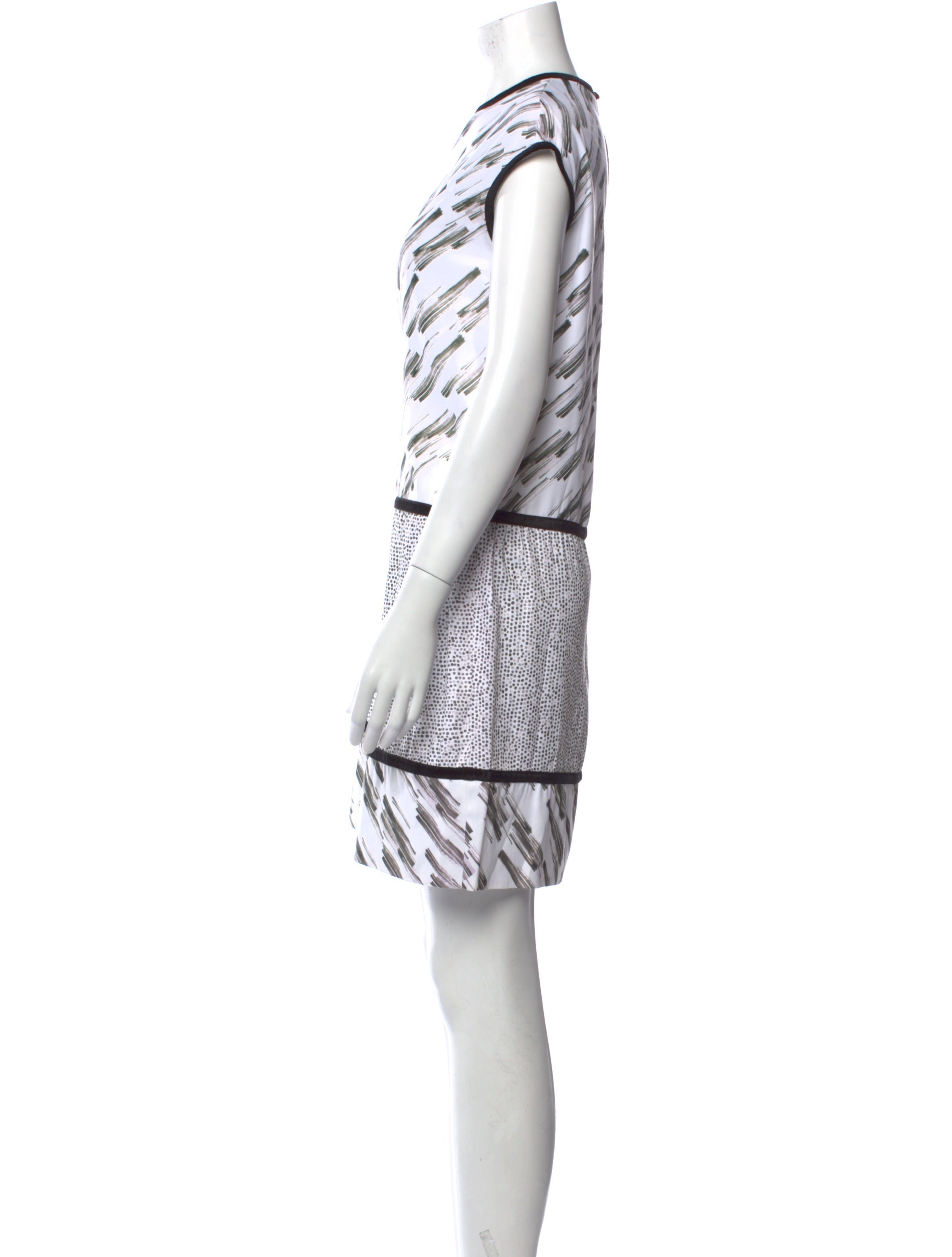Amber Sakai Printed Mini Dress w/ Tags